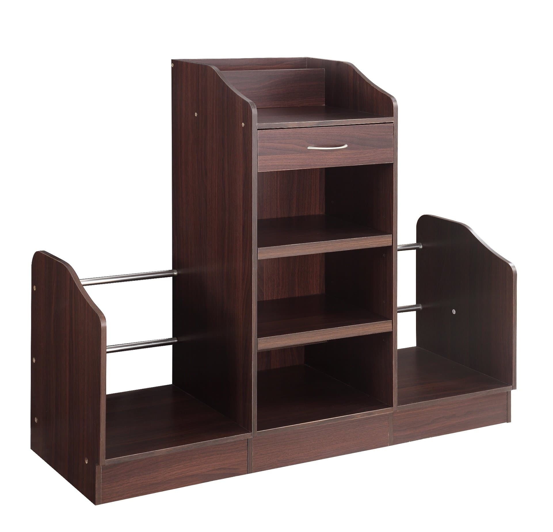 Golf Bag Caddie in Medium Walnut Finish