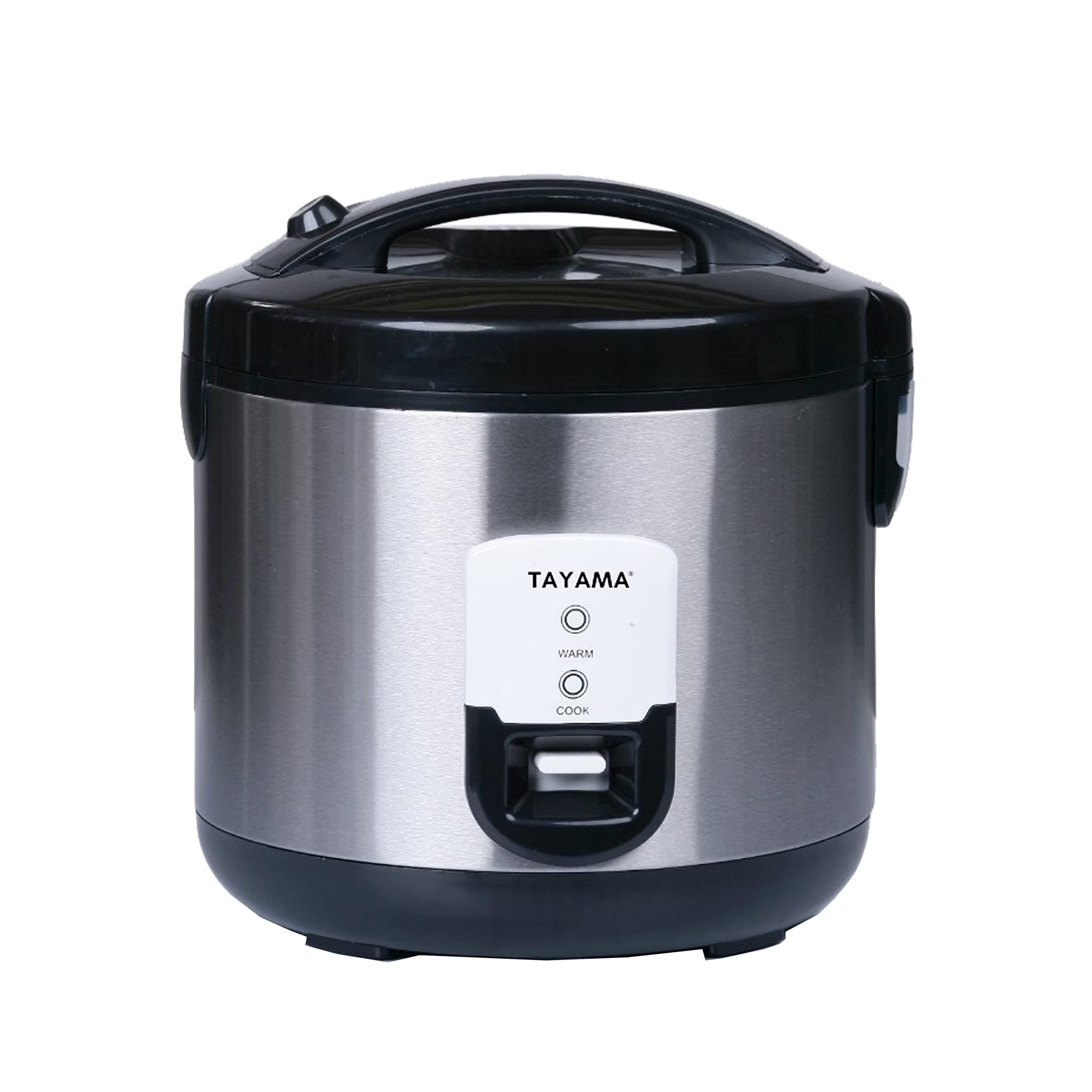 Tayama 20-Cup Stainless Steel Automatic Rice Cooker & Food Steamer, Black