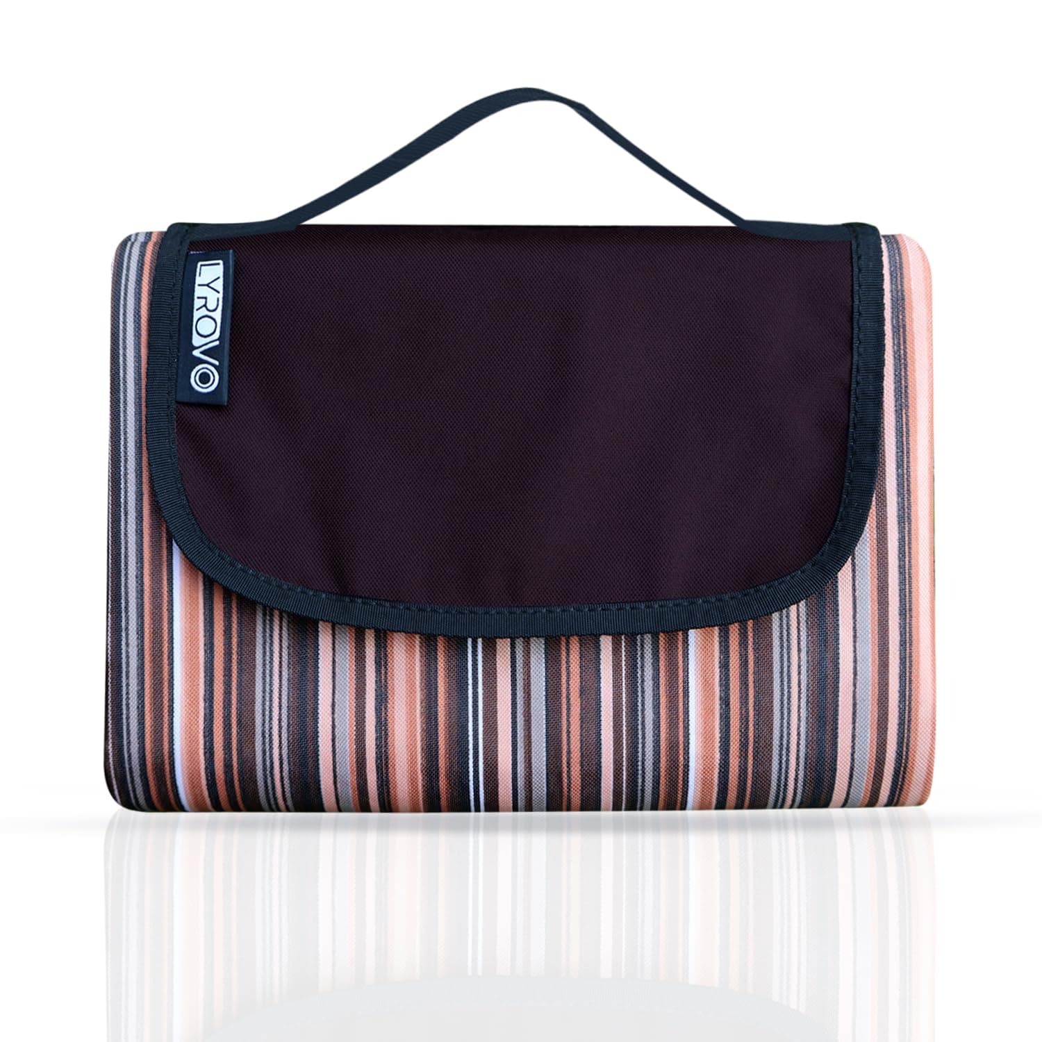 Polyester Outdoor Picnic Blanket Extra Large Beach Blanket Foldable Lightweight Waterproof Sand Rectangular Mat For Beach Camping Hiking Park Patio (150 X 180 Cm Brown)