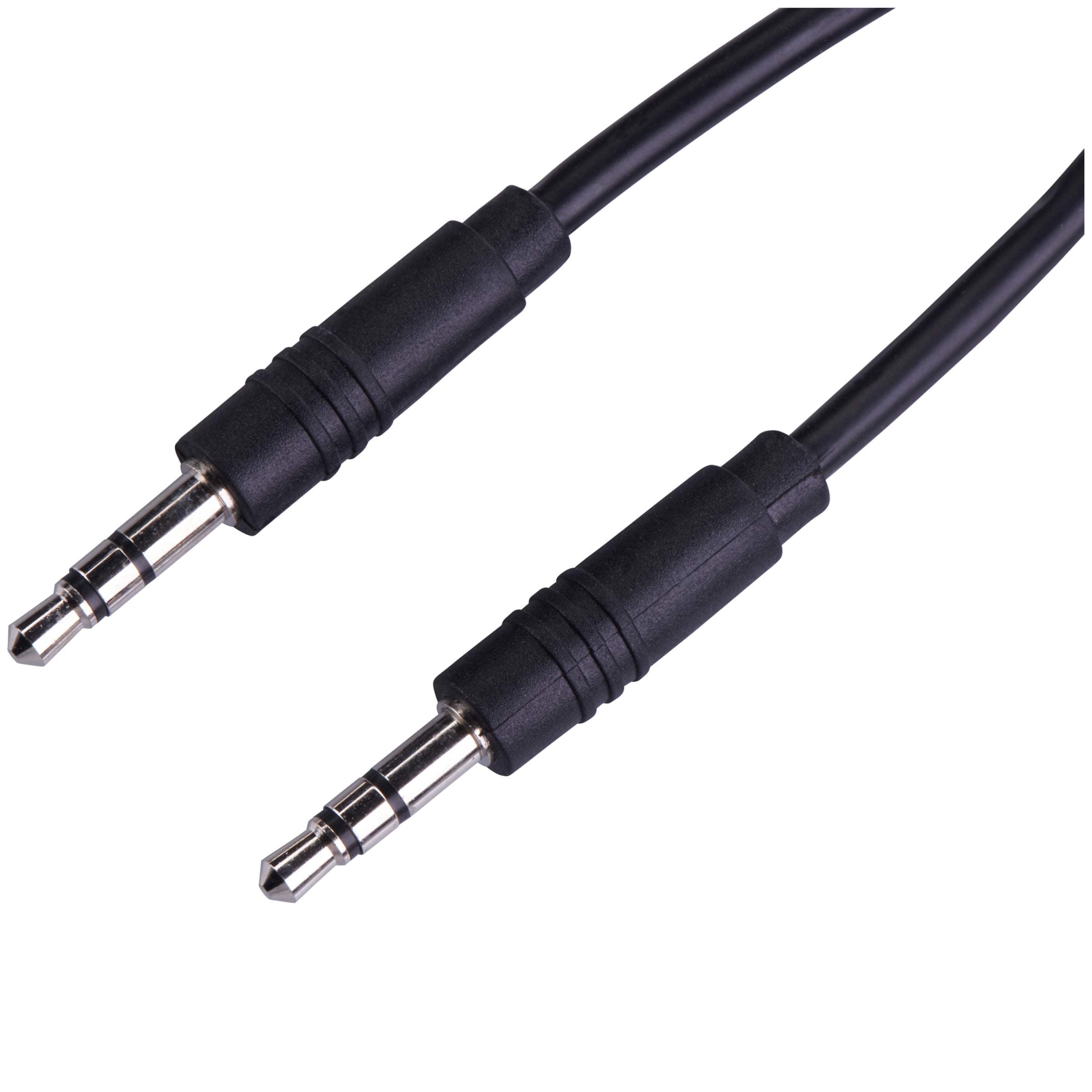 ONN Straight AUX Cable, 3, Black