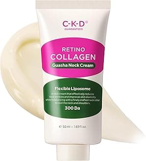 CKD Retino Collagen Gua Sha Neck Cream [Refill] - Firming Cream for Neck and Jawline Tightening, Lifting, and Wrinkle Reduction without Stainless Steel Roller. Korean Skin Care,1.69 fl oz.