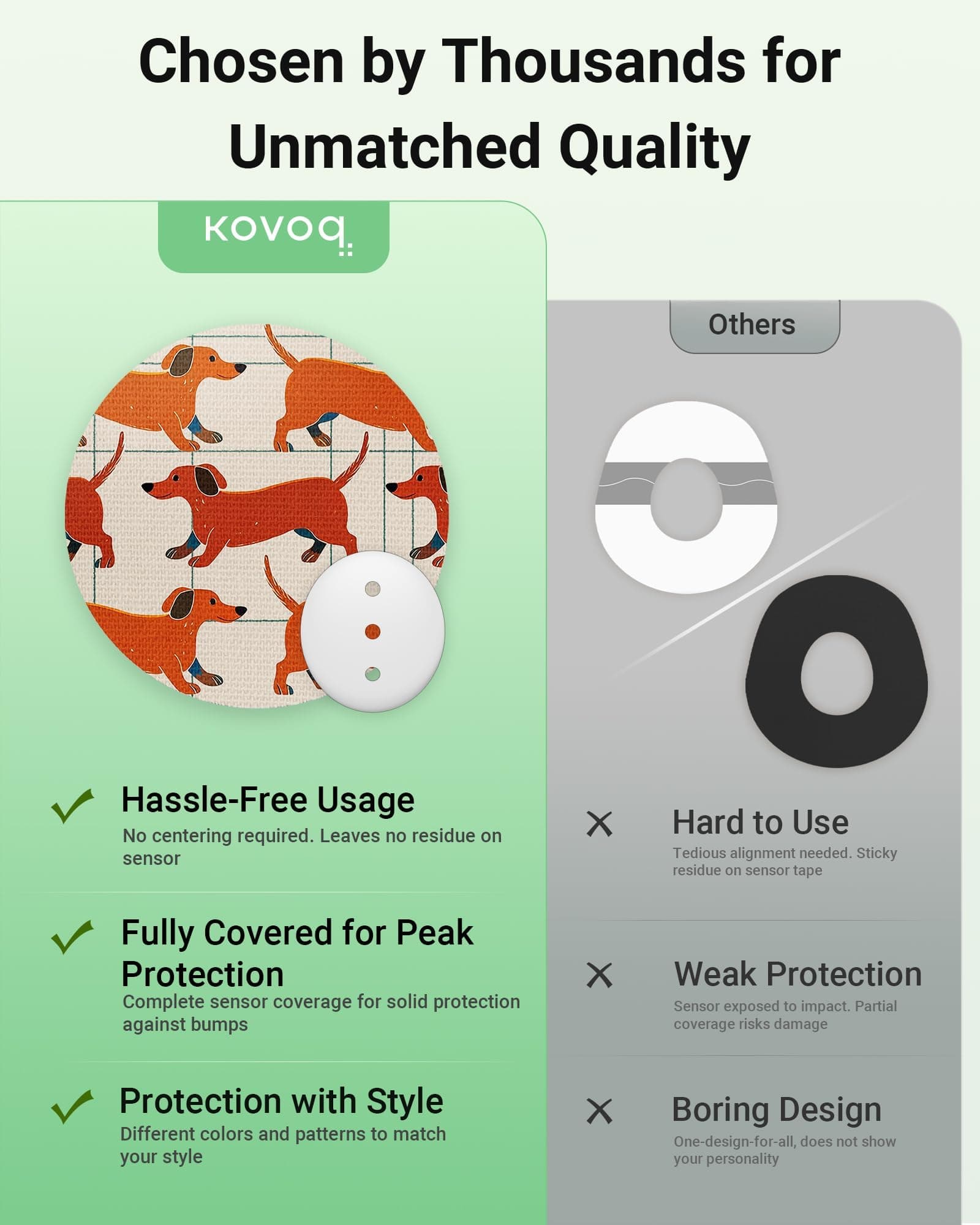 Dexcom G7 & Stelo Over Patches Waterproof, 16 Pack Dexcom G7 Adhesive Patches with Hard Cover, Reduce Compression Lows Shockproof Breathable and Hypoallergenic Up to 14 Days (Bulldogs)