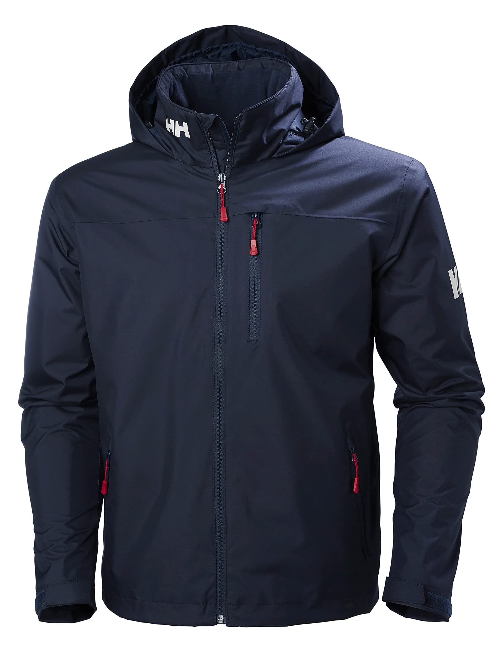 Men's Crew Hooded Midlayer Jacket, Navy, L