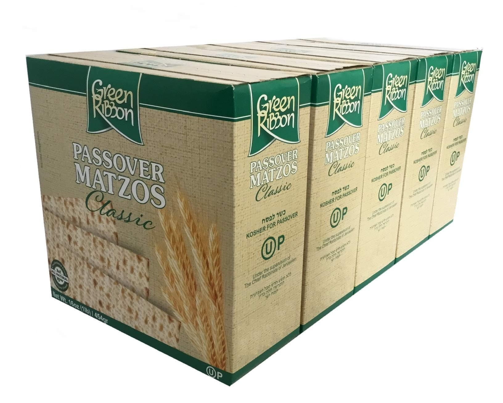 Green Ribbon Passover Matzo 5-1LB Boxes