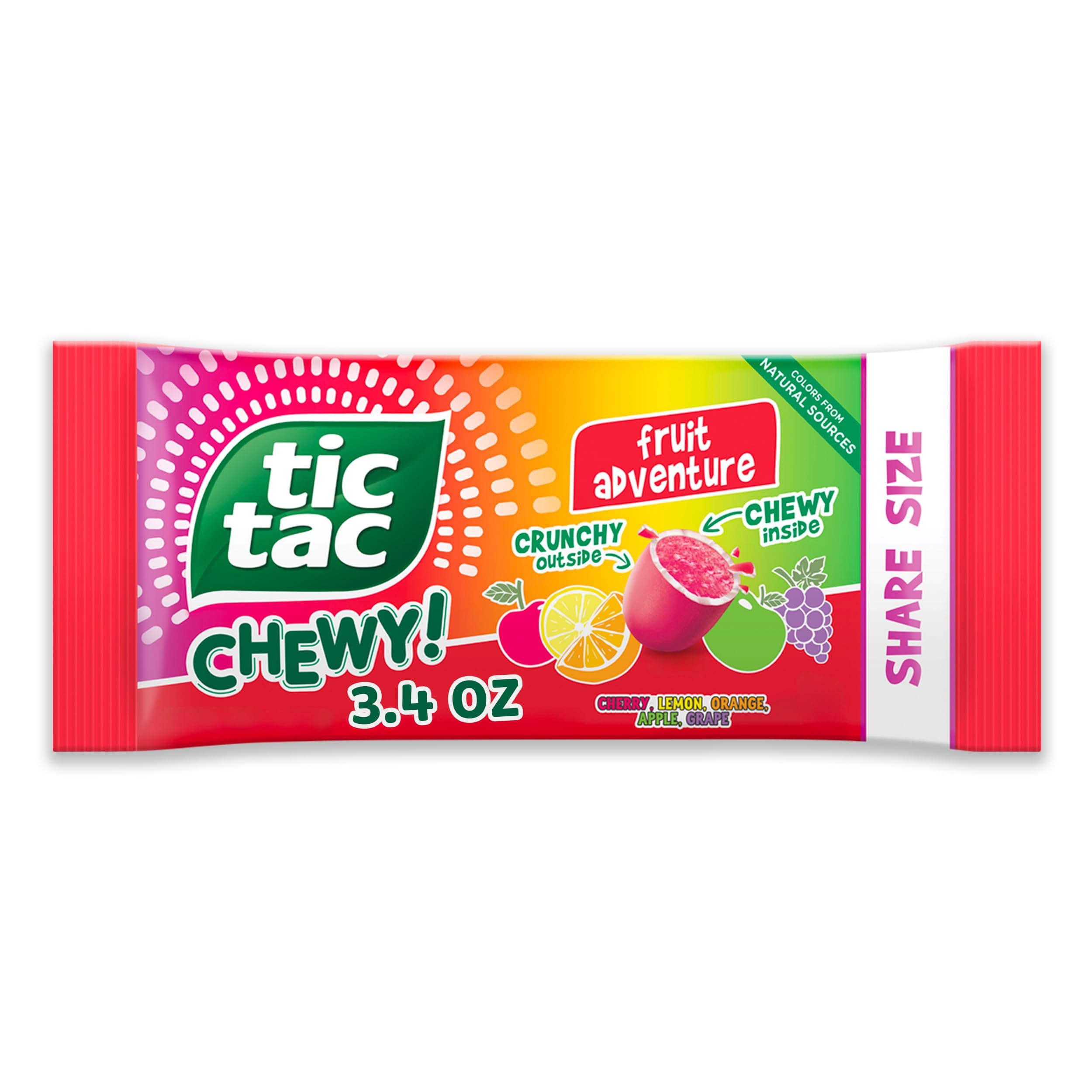 Tic Tac Chewy Fruit Adventure Share Size, 3.42 Ounce (Pack of 1)