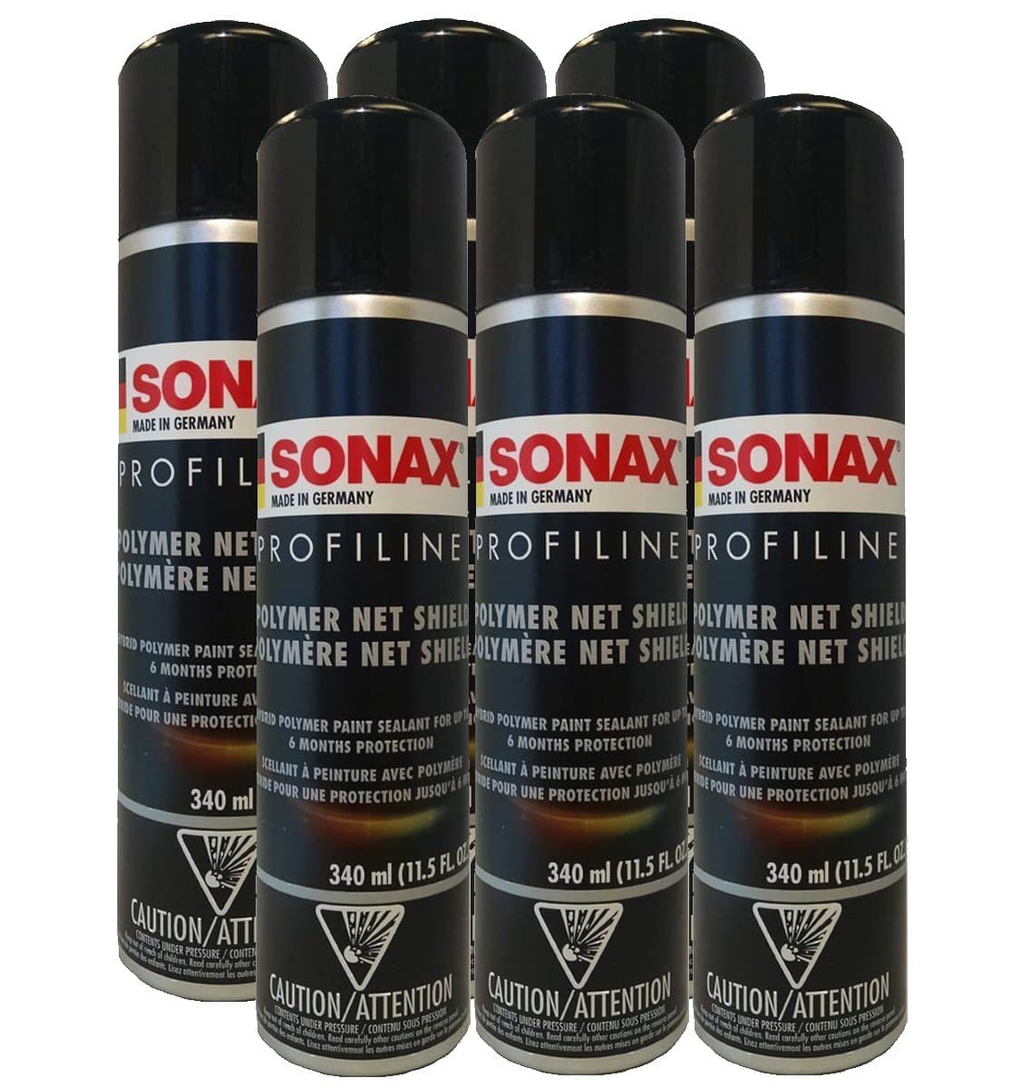 Polymer Net Shield | Long-Lasting Paint Protection Formula | Hydrophobic Properties for Water Repellency | 11.5 fl. oz | 6 Pack | SON-223300-6