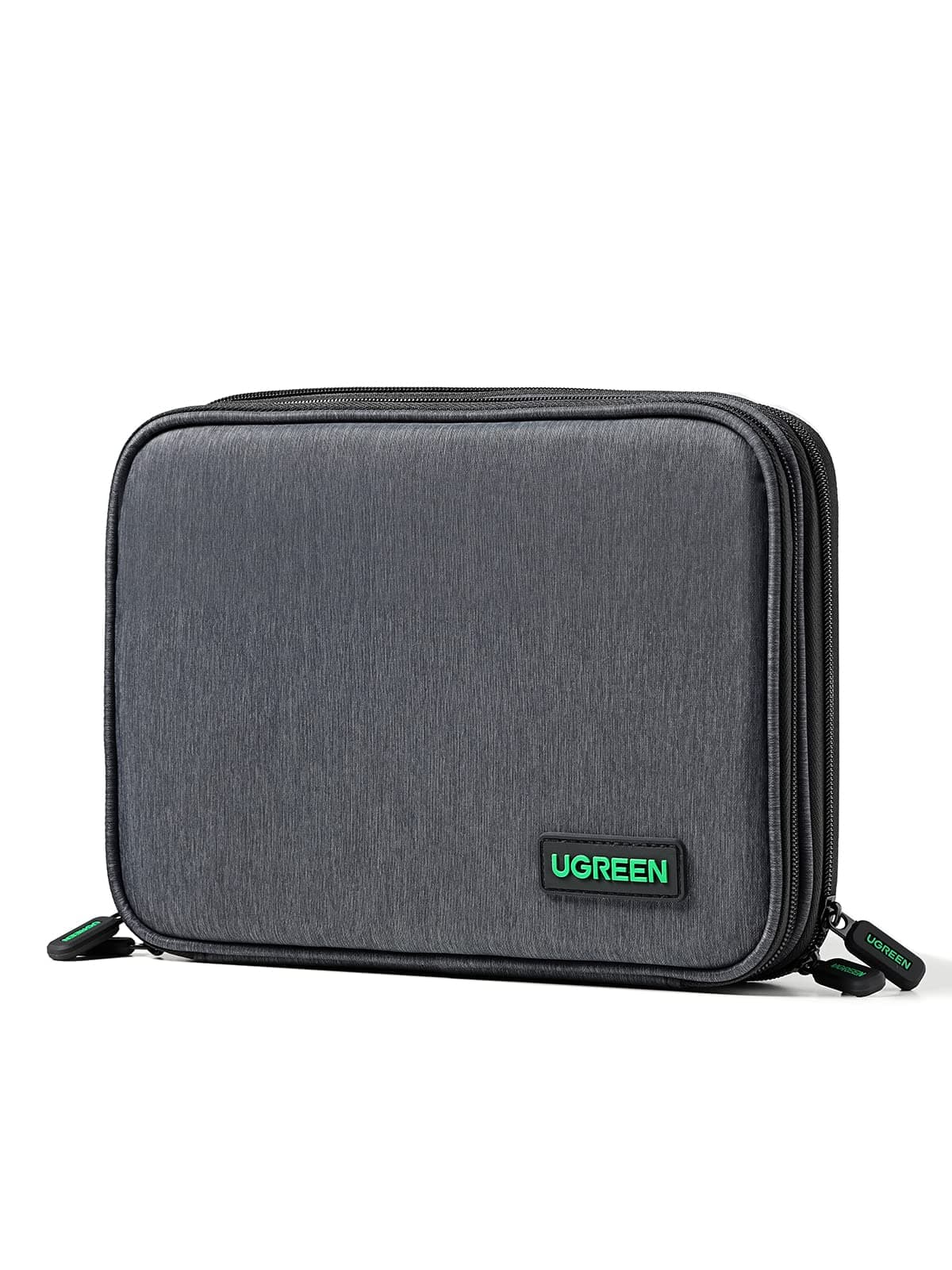 UGREEN Electronic Organizer, Double Layer, Travel Gadget Storage Bag for Data Cables, SD Card, Hard Drive, Power Bank, Digital Camera, Tablet, and More Accessories