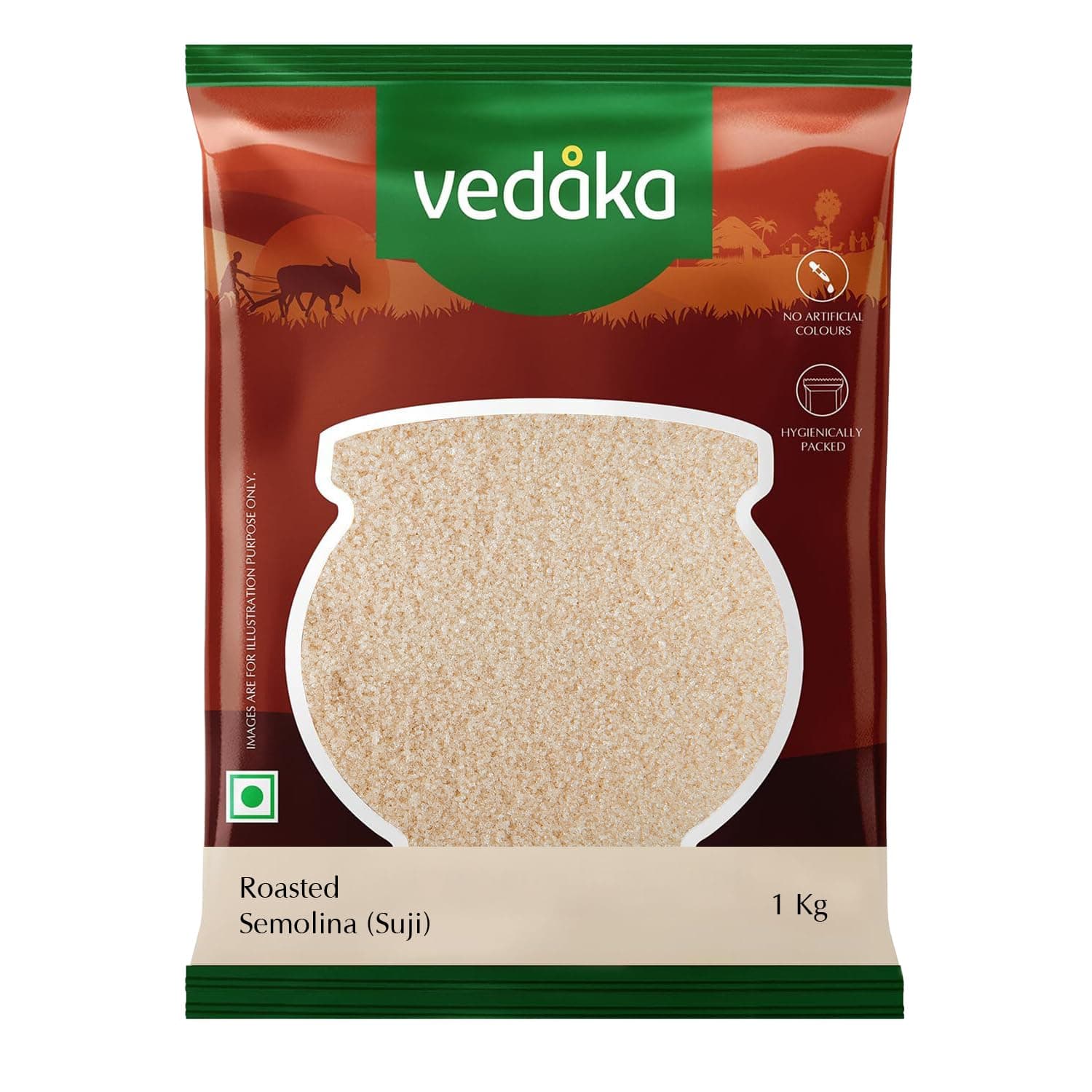 VEDAKA ROASTED SOOJI 1KG