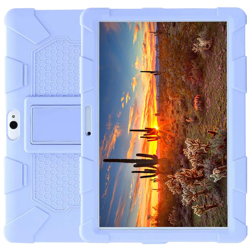 10 Inch Silicone Case for Dragon Touch Notepad K10/Max10/Max10 Plus/FLYINGTECH 10/Lectrus 10/Hoozo 10.1/ZONKO K105 Z105/Victbing 10.1/MEIZE K105/ANTEMPER 10/WECOOL 10/AOYODKG P6/YIERA 10,Purple