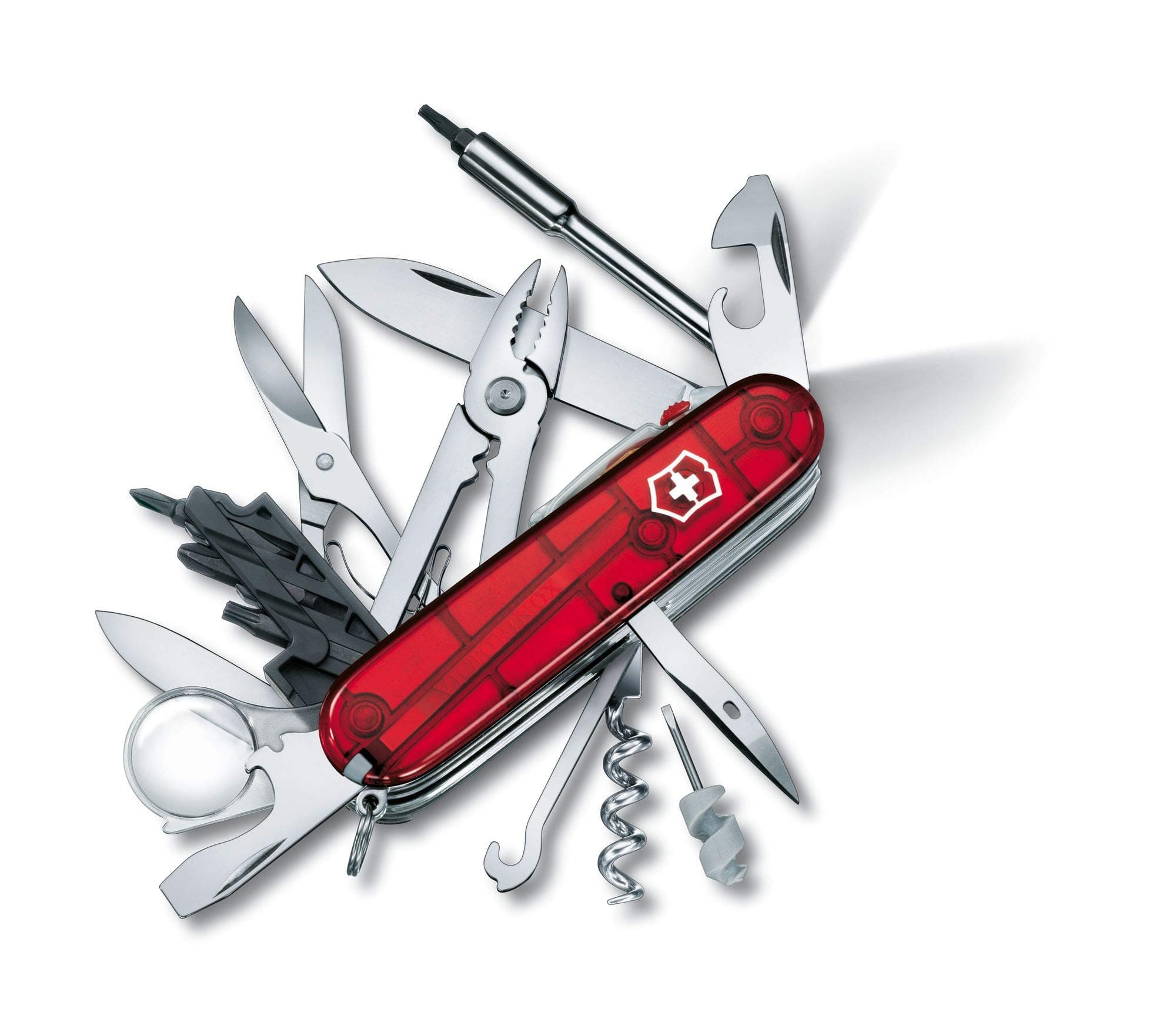 Victorinox Swiss Army Cybertool Medium Pocket Knife Ruby Red 91 mm