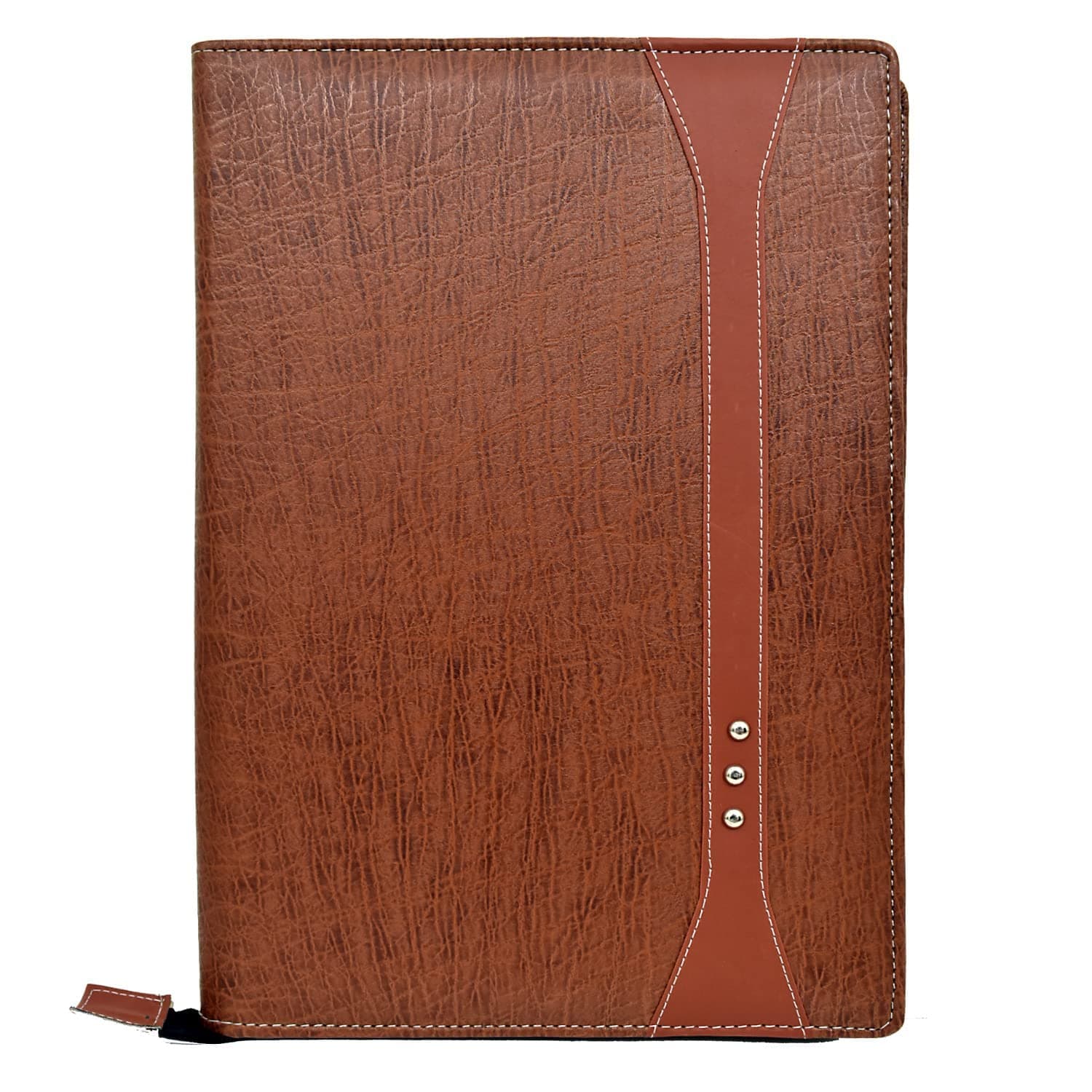 FUTURE X 20 Leaf Multipurpose Leatherette Professional File Folders for Certificates, Documents Holder, Portfolio, Executive File Legal Size Documents Holder for Men and Women (Light Brown)