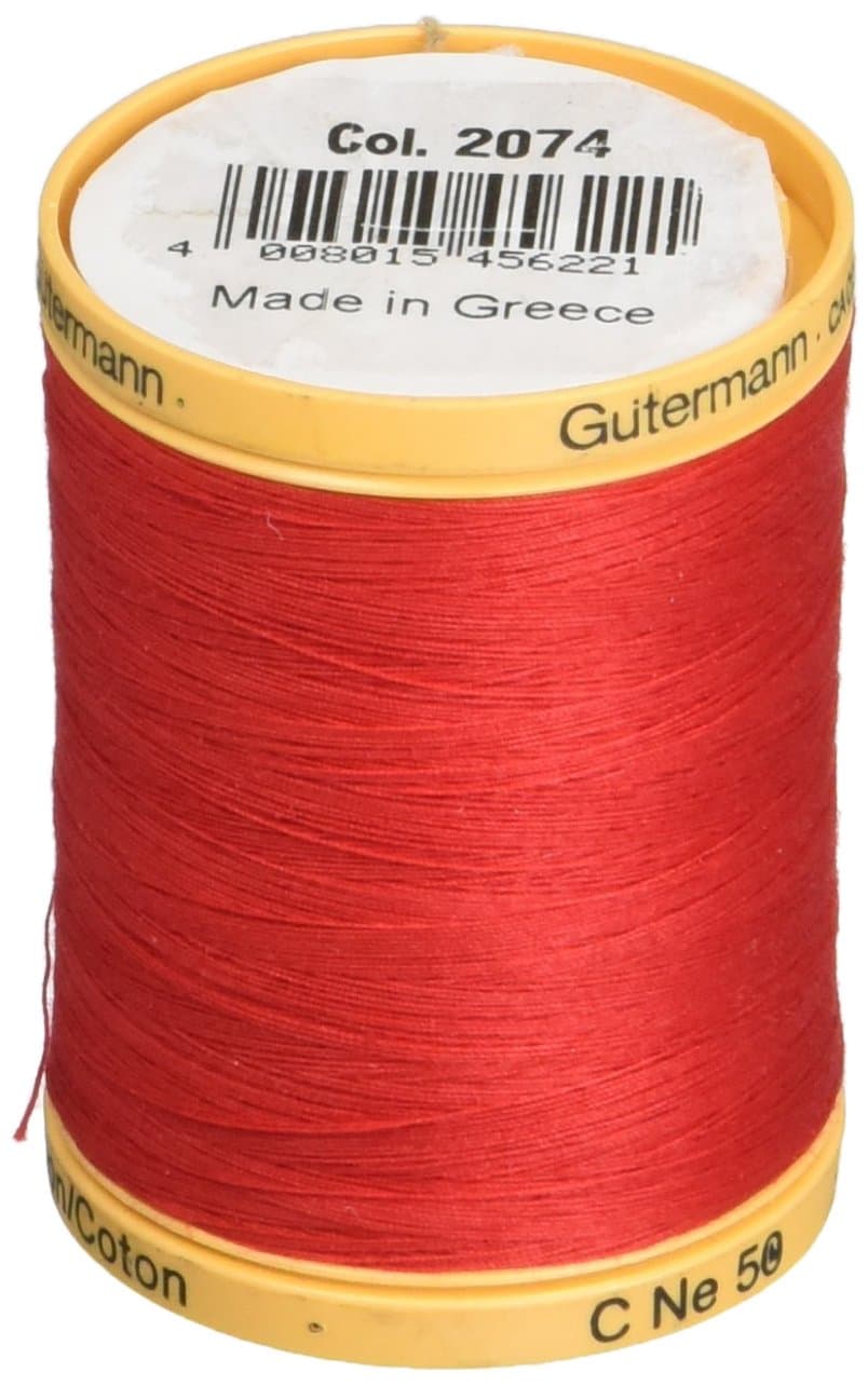 Gutermann Natural Cotton Thread Solids 876yd, Red