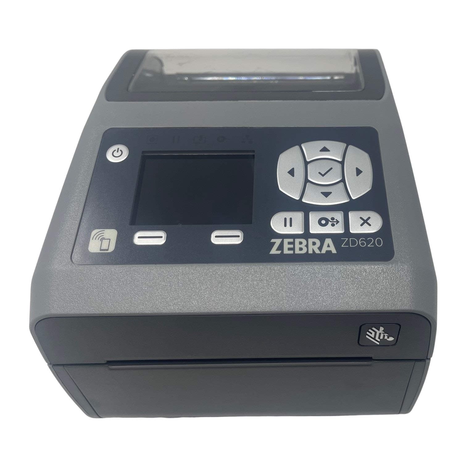 Zebra - ZD620d Direct Thermal Desktop Printer with LCD Screen - Print Width 4 in - 203 dpi - Interface: WiFi, Bluetooth, USB, Serial, Ethernet - ZD62142-D01L01EZ (Renewed)
