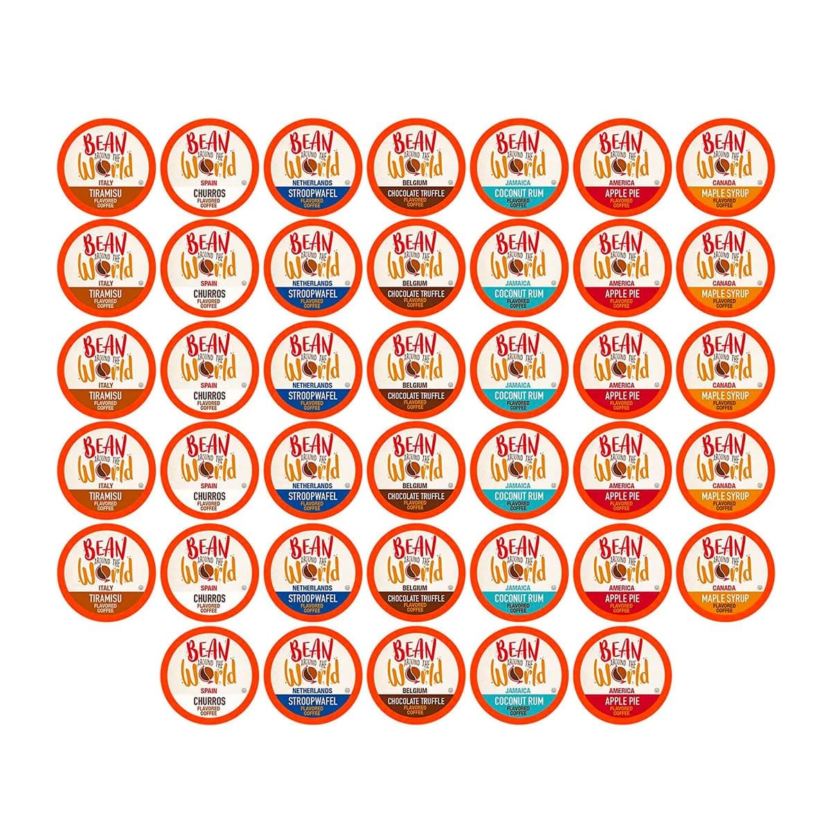 Flavored Coffee Compatible With 2.0 Keurig K Cup Brewers, Variety Pack, 40 Count