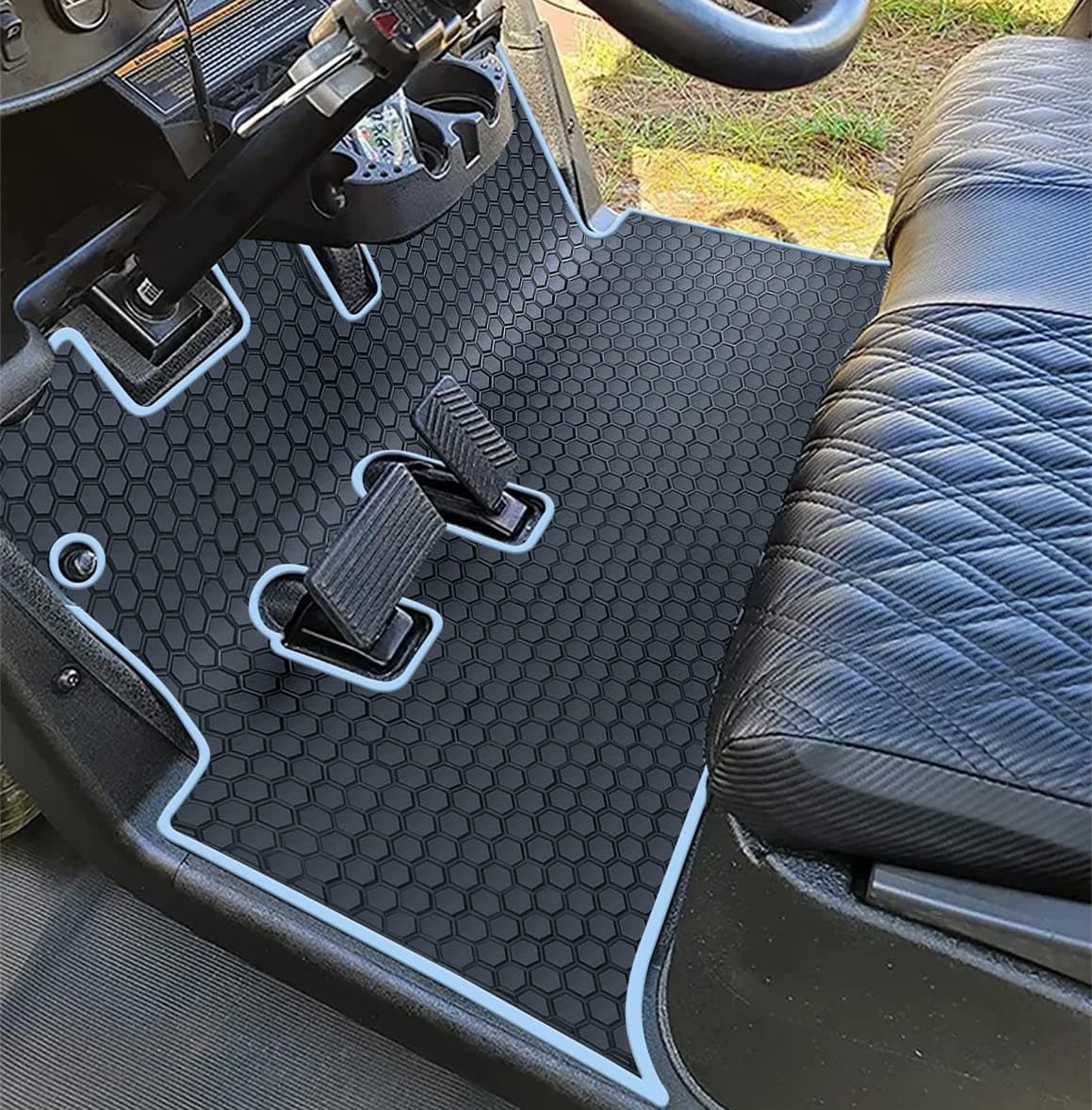 Golf Cart Floor Liner Mat Full Coverage Custom Fit for EZGO RXV (2008-2024) & 2Five (2009-2024)