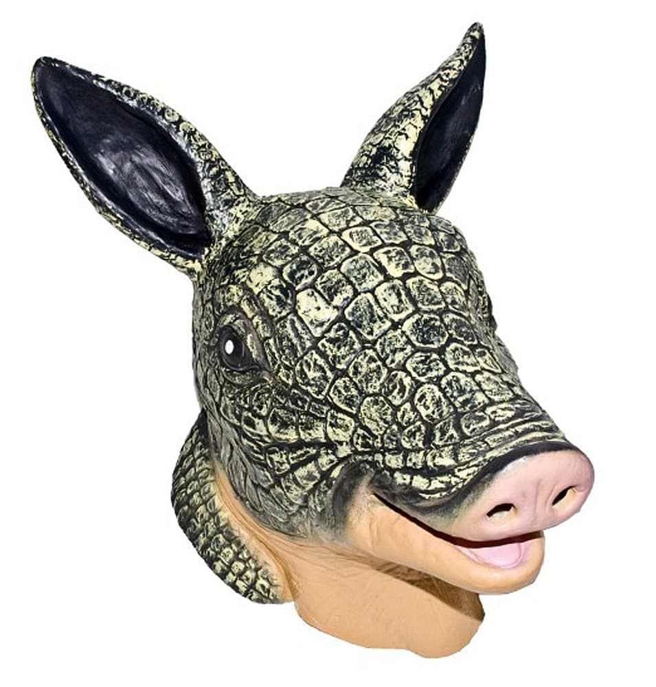 Latex Full Head Scaly Armadillo Mask