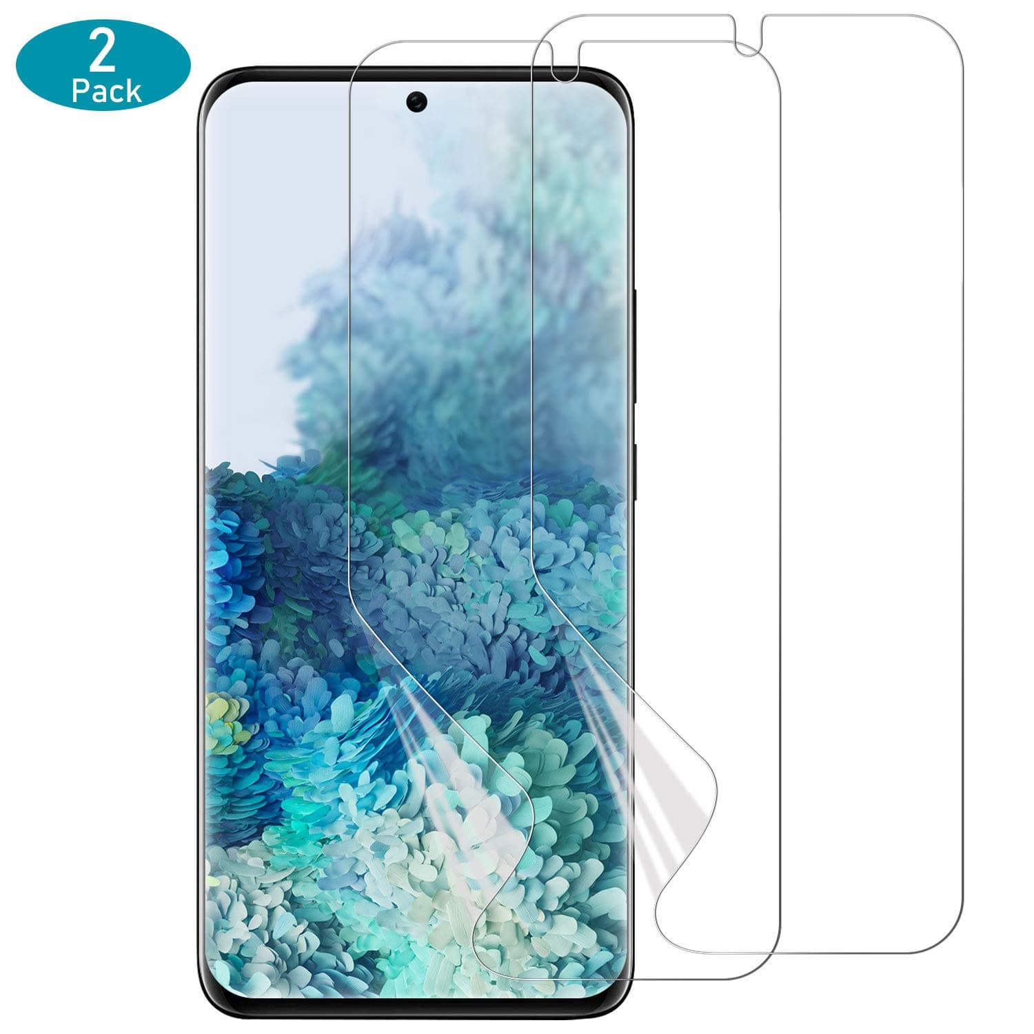 KarminPro Galaxy S20 Ultra Screen Protector - 2 Pack [Exclusively New Installation] [Compatible w/Fingerprint ID], Case Friendly/Bubble Free TPU Film Screen Protector for Samsung Galaxy S20 Ultra