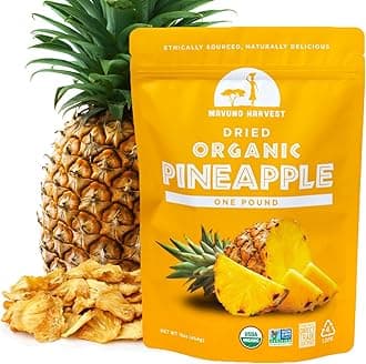 - Pineapple Dried Fruit Snacks | Organic Dried Pineapple Chunks | Gluten Free Healthy Snacks for Kids and Adults | No Sugar Added, Vegan, Non GMO, Direct Trade | 1 Pound Resealable Bag