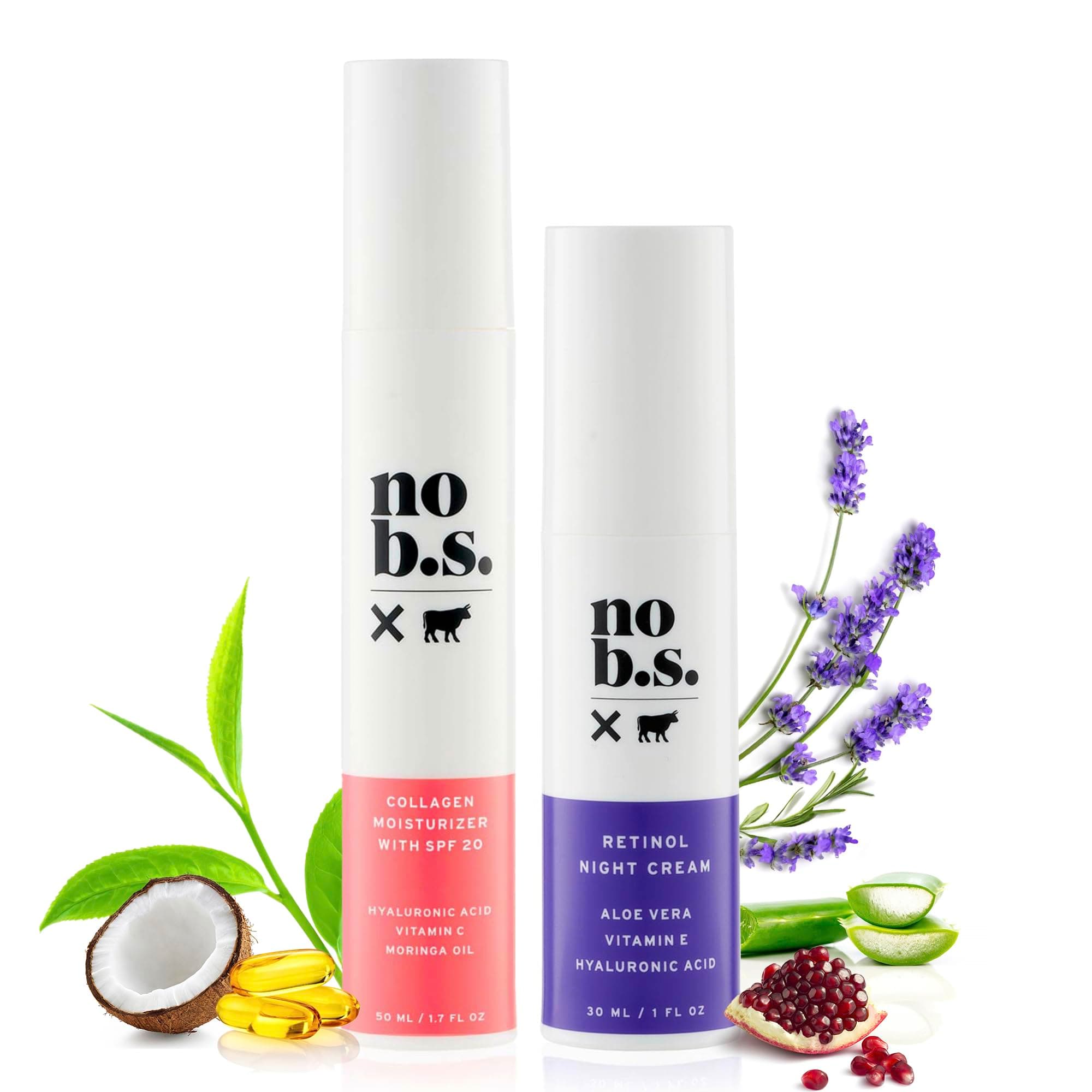 B.S. Protect & Correct Duo - Face Moisturizer with SPF 20 and Retinol Cream - Hype. Fads. Wrinkle Creams That Really Work.