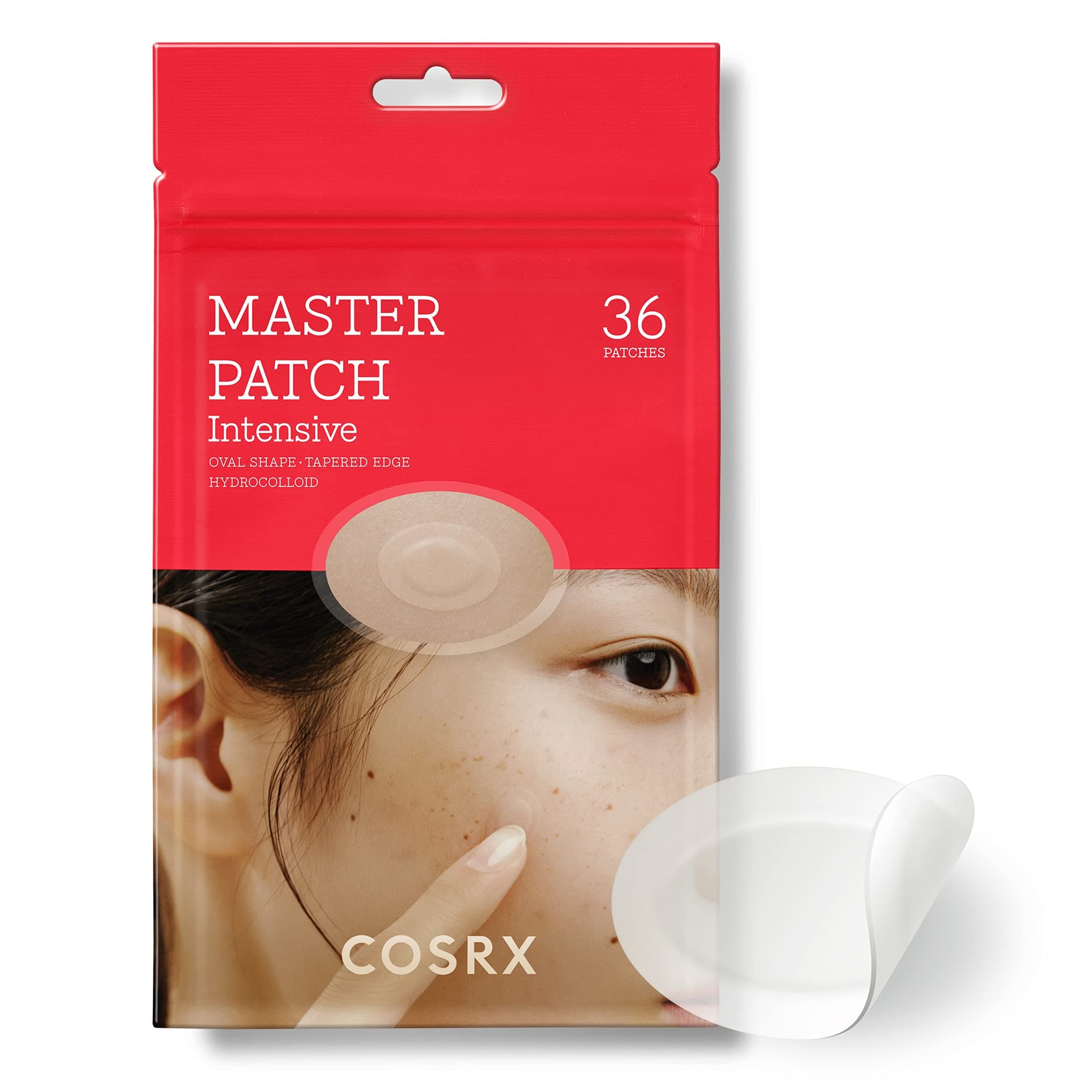 COSRX Master Pimple Patch Intensive (36 Count) | Oval-Shaped Acne Patch Hydrocolloid, Active Salicylic Acid & Tea Tree Oil | Quick & Tough Treatment