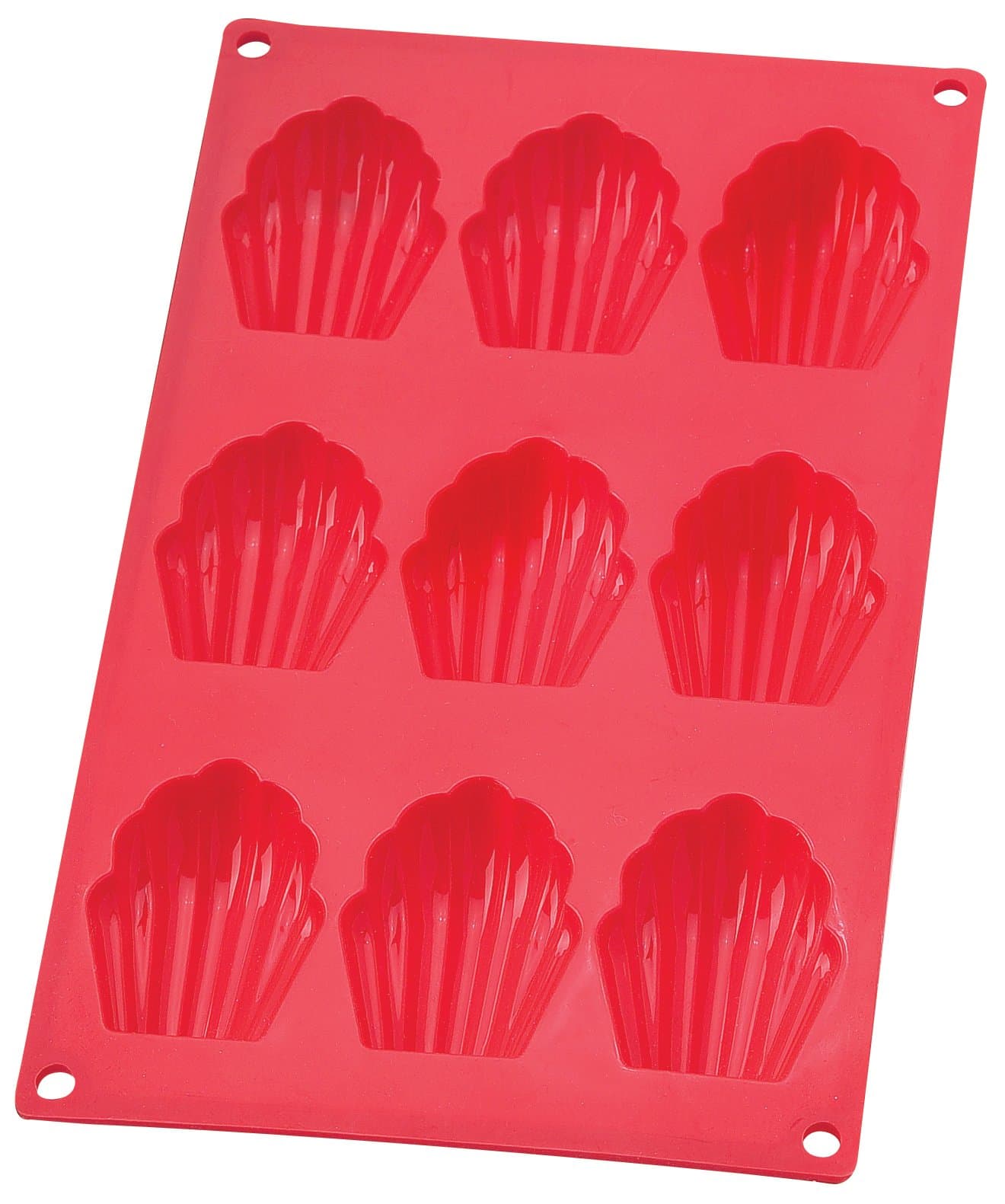 Mrs. Anderson's Baking Silicone 9-Cup Madeleine Cookie Pan, Non-Stick European-Grade Silicone