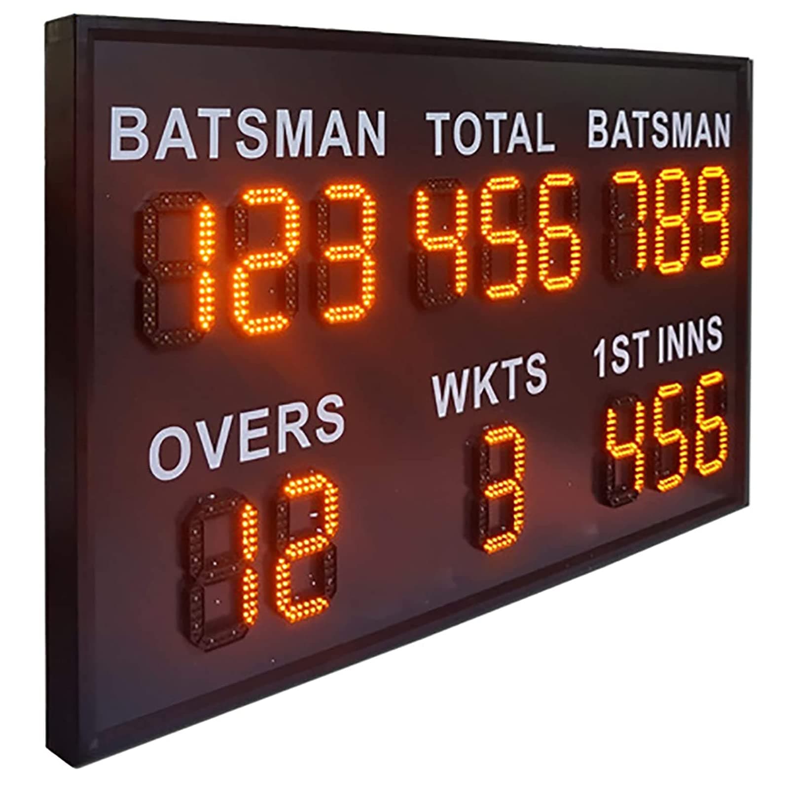 Flip Scoreboard, Electronic Scoreboard, Mobile Wireless Highlight LED Scoring Display Cricket, It is suitable for various sports and has a wide range of applications(Size : 162x95x7.5cm)