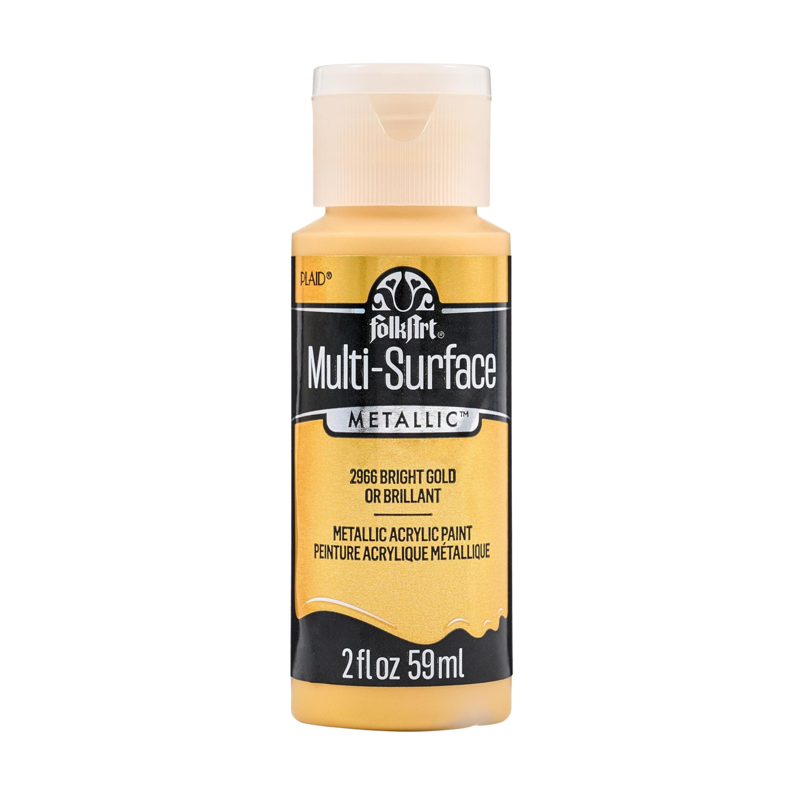multisurface metallic paint, 2 oz, Bright Gold