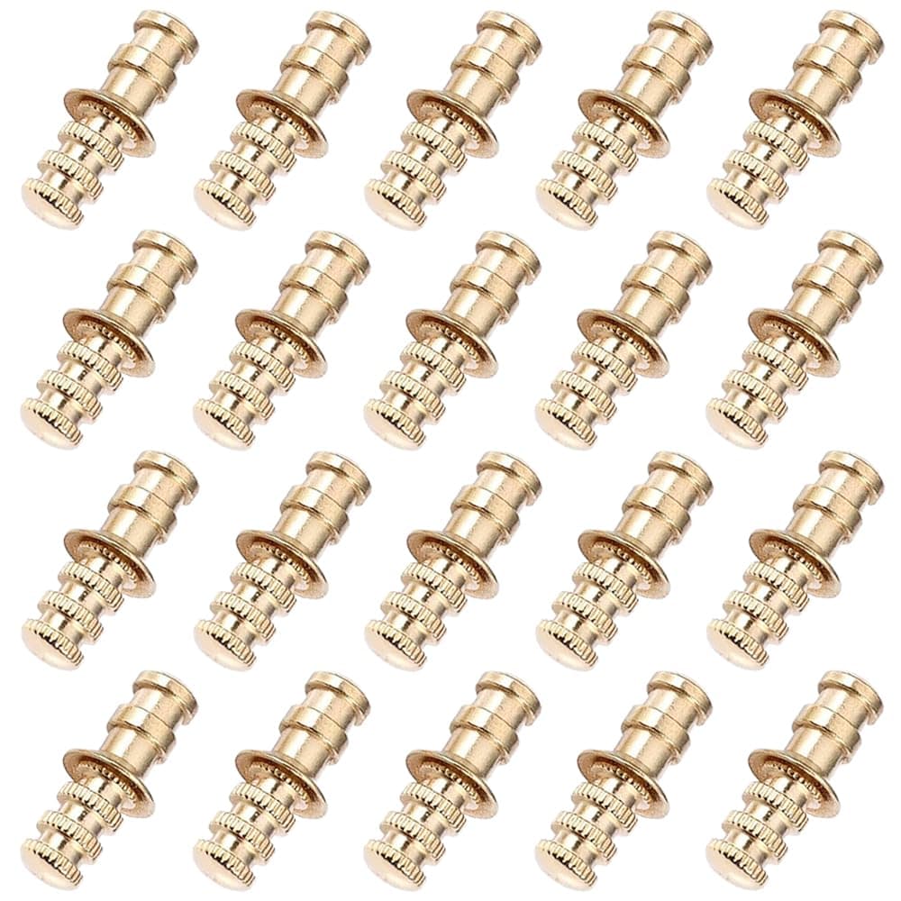 FARBEIR 20 Pcs Table Pin Sets with Sockets Table Bolt Sleeve Connectors Zinc Alloy Table Leaf Dowel Pins for Dining Room Table