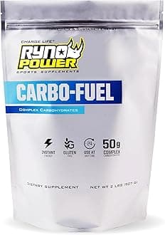 Carbo-Fuel Stimulant-Free Drink Mix 2lb (20 Servings) - All-Natural Pure Carbohydrate Powder for Athletic Performance - Vegan and Gluten Free