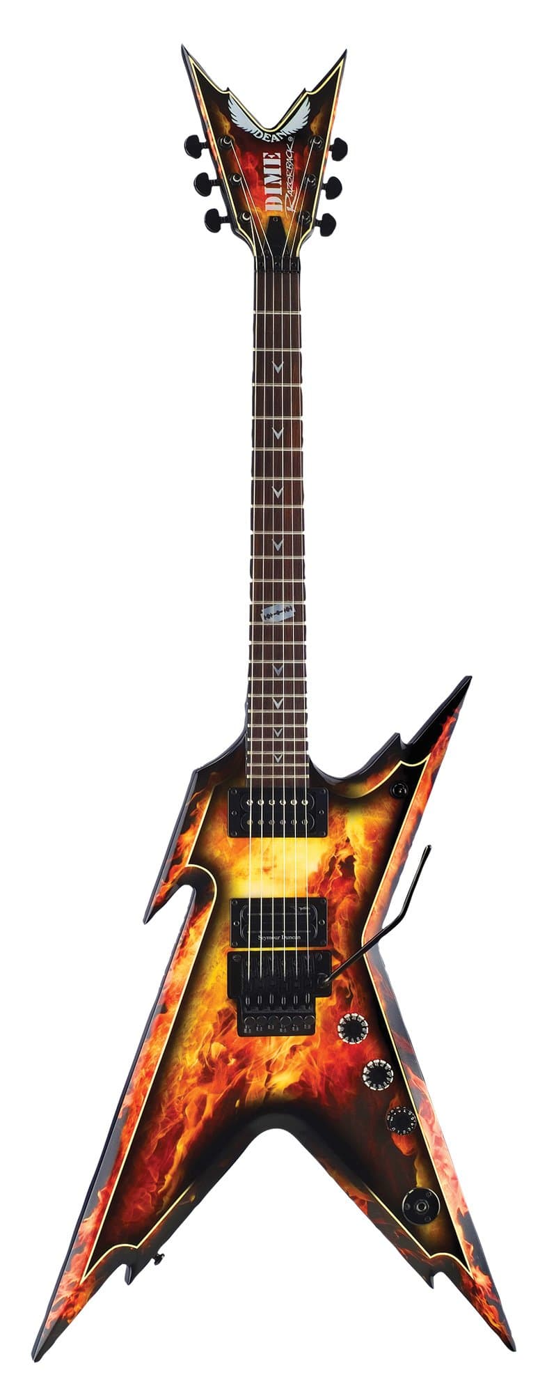 Dean Dimebag Razorback Explosion Guitar with hard Case