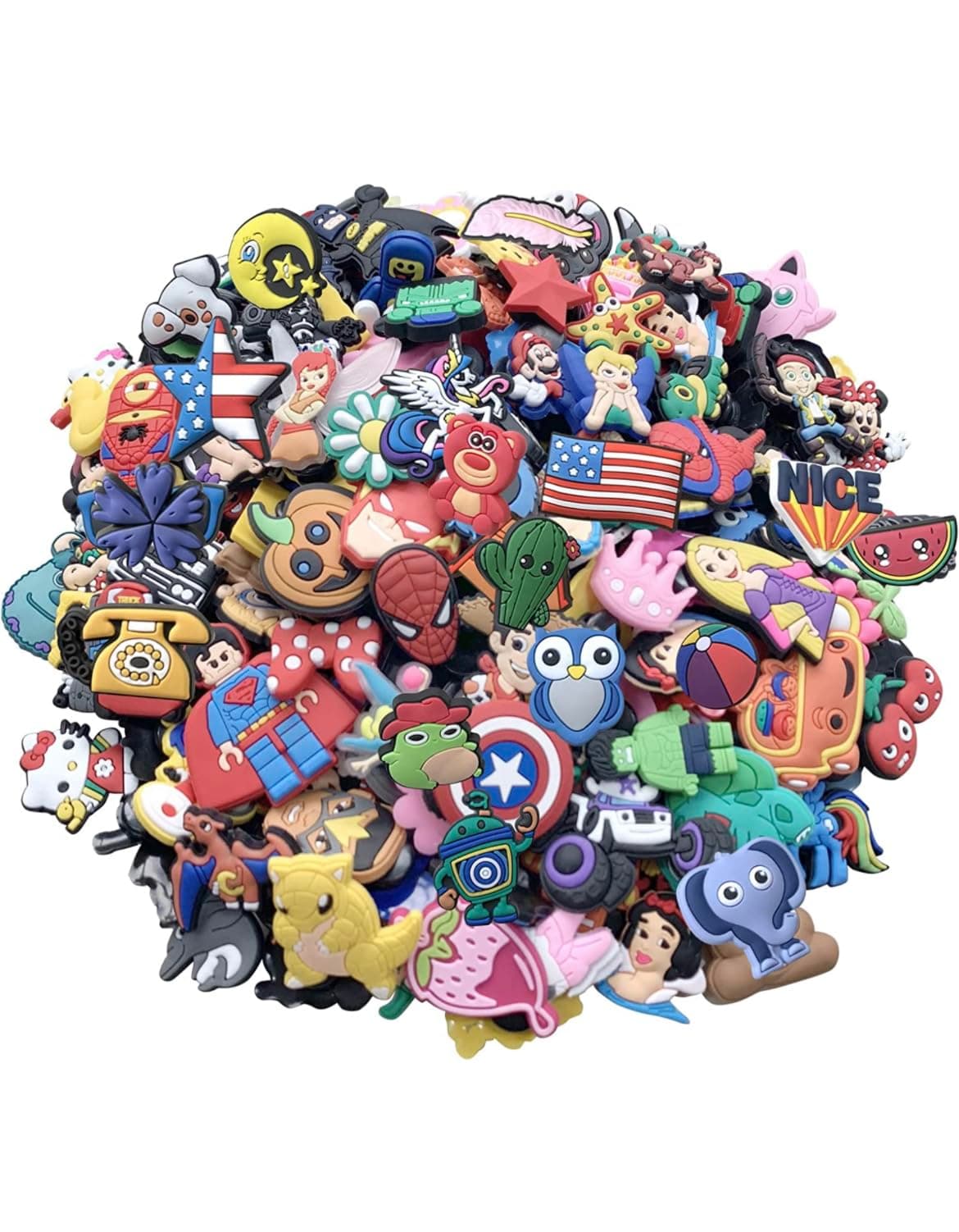 6,12,16,26,40 Random Packs for Clogs Sandels and Wristbands Colorful & Trendy