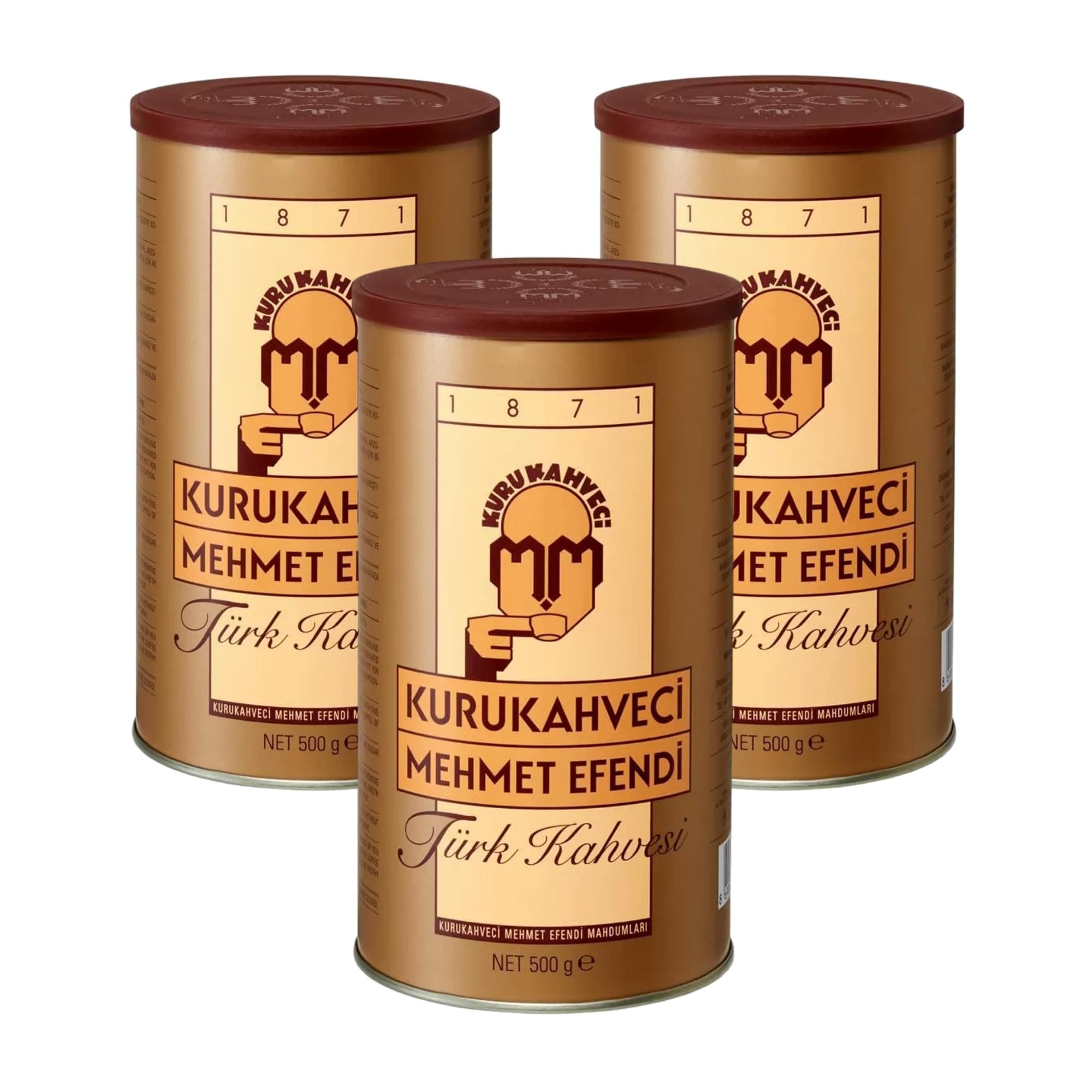 Kurukahveci Mehmet Efendi Turkish Coffee 3 Pack (3 X 500gr)