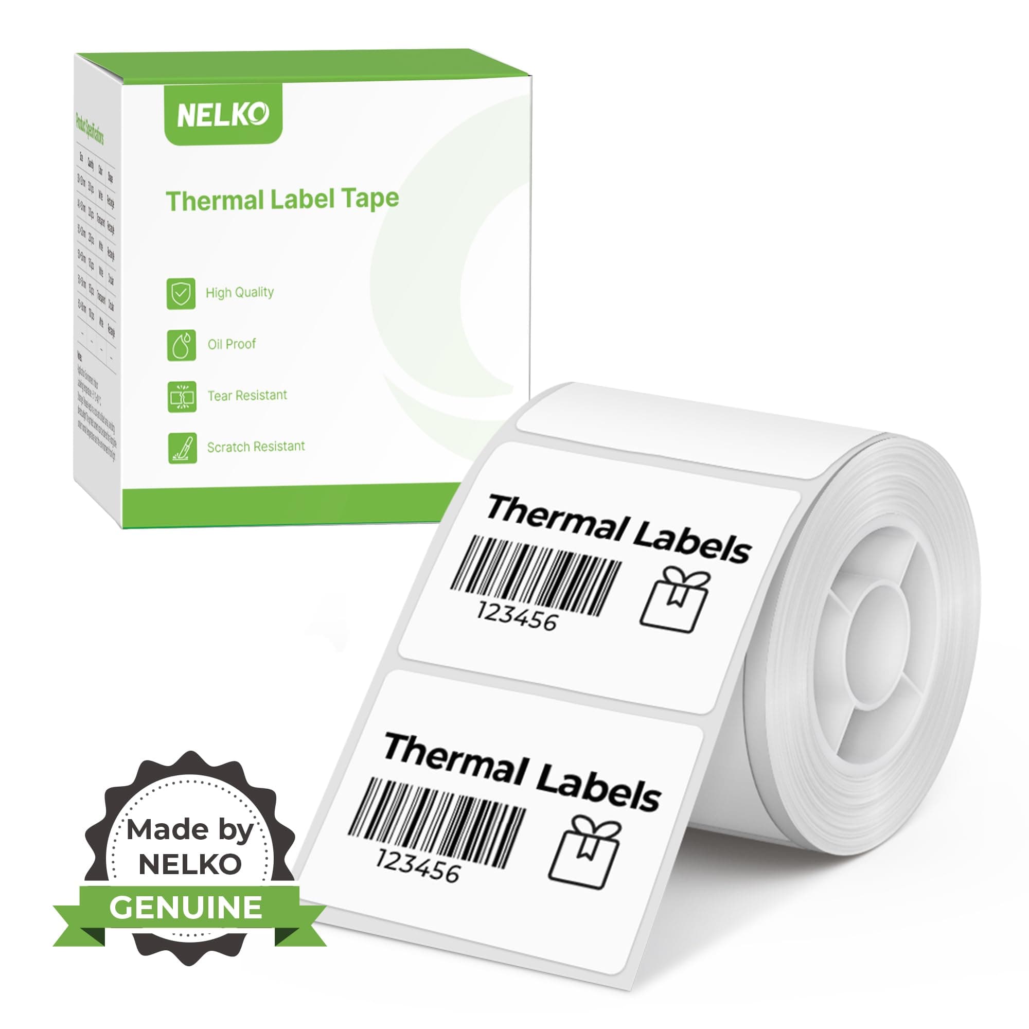 PM220 Label Maker Tape, 40x30mm, white