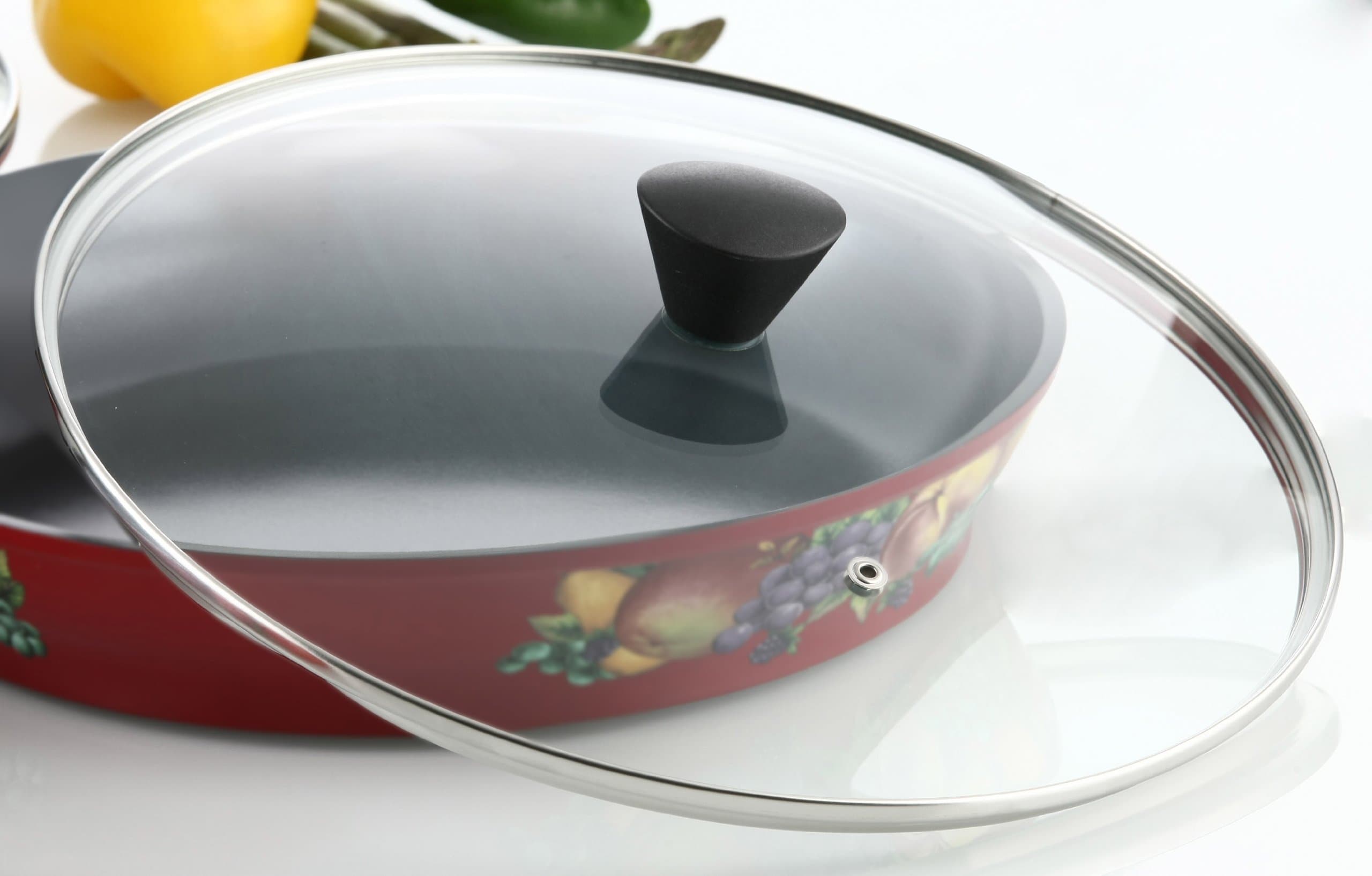 Amore Kitchenware 12" Pan or Wok Glass Lid