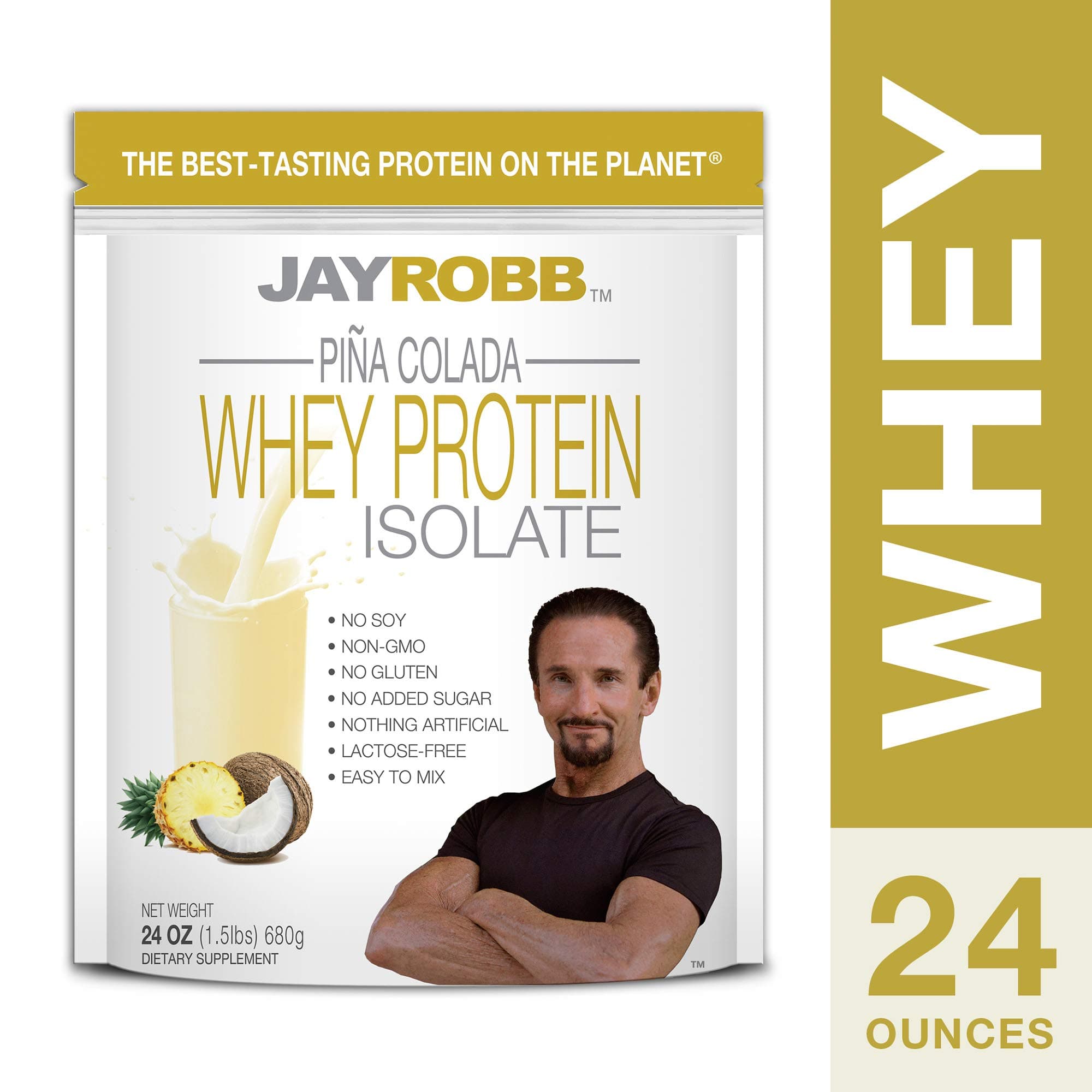 Jay Robb Whey Protein Pina Colada - 24 oz