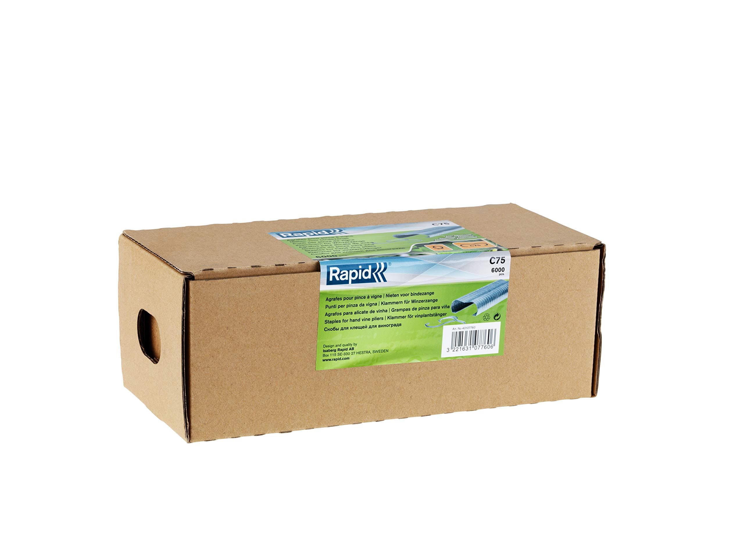 Rapid C75 Aluminium Hog Rings, 6000 pcs, For Securing Branches And Vine Shoots, For LIG175 Vine Pliers.