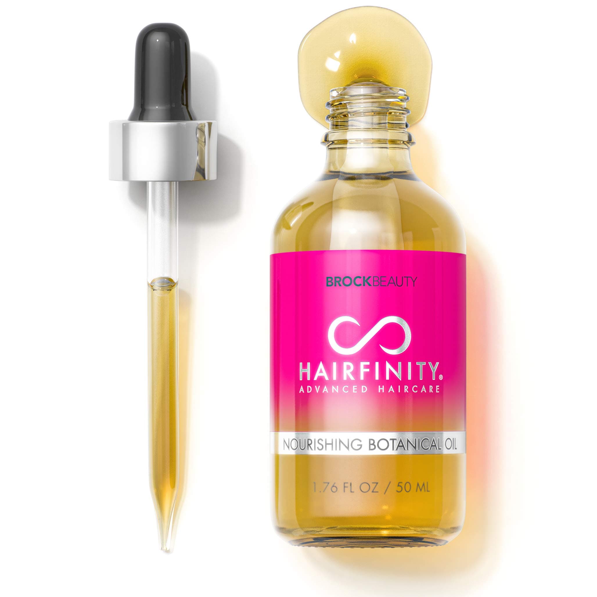 Hairfinity Botanical Hair Oil - Growth Treatment for Dry Damaged Hair and Scalp with Jojoba, Olive, Sweet Almond Oils and More - Silicone and Sulfate Free 1.76 oz