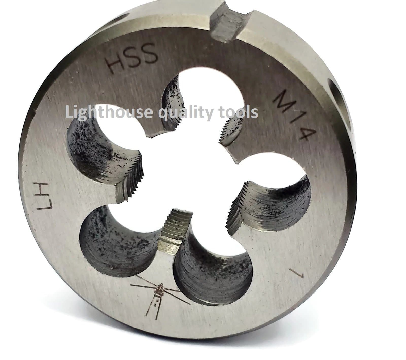 Lighthouse Quality ToolsM14X1 LH HSS Round Threading Die