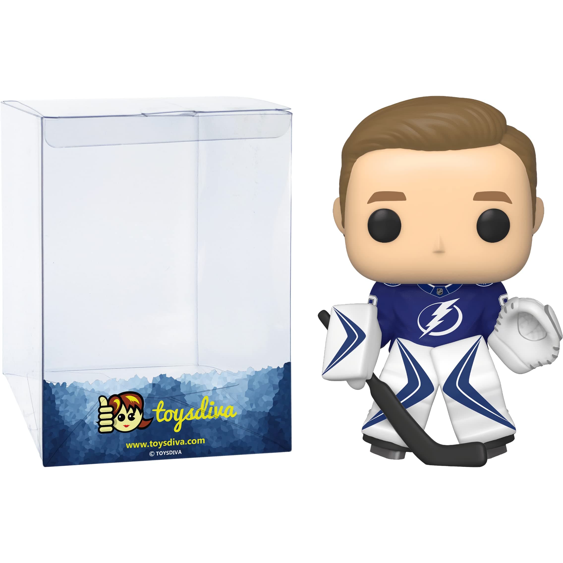 Funko A n d r e i V a s i l e v s k i y : P o p ! Hockey Vinyl Figurine Bundle with 1 Compatible 'ToysDiva' Graphic Protector (056 - 44116 - B)