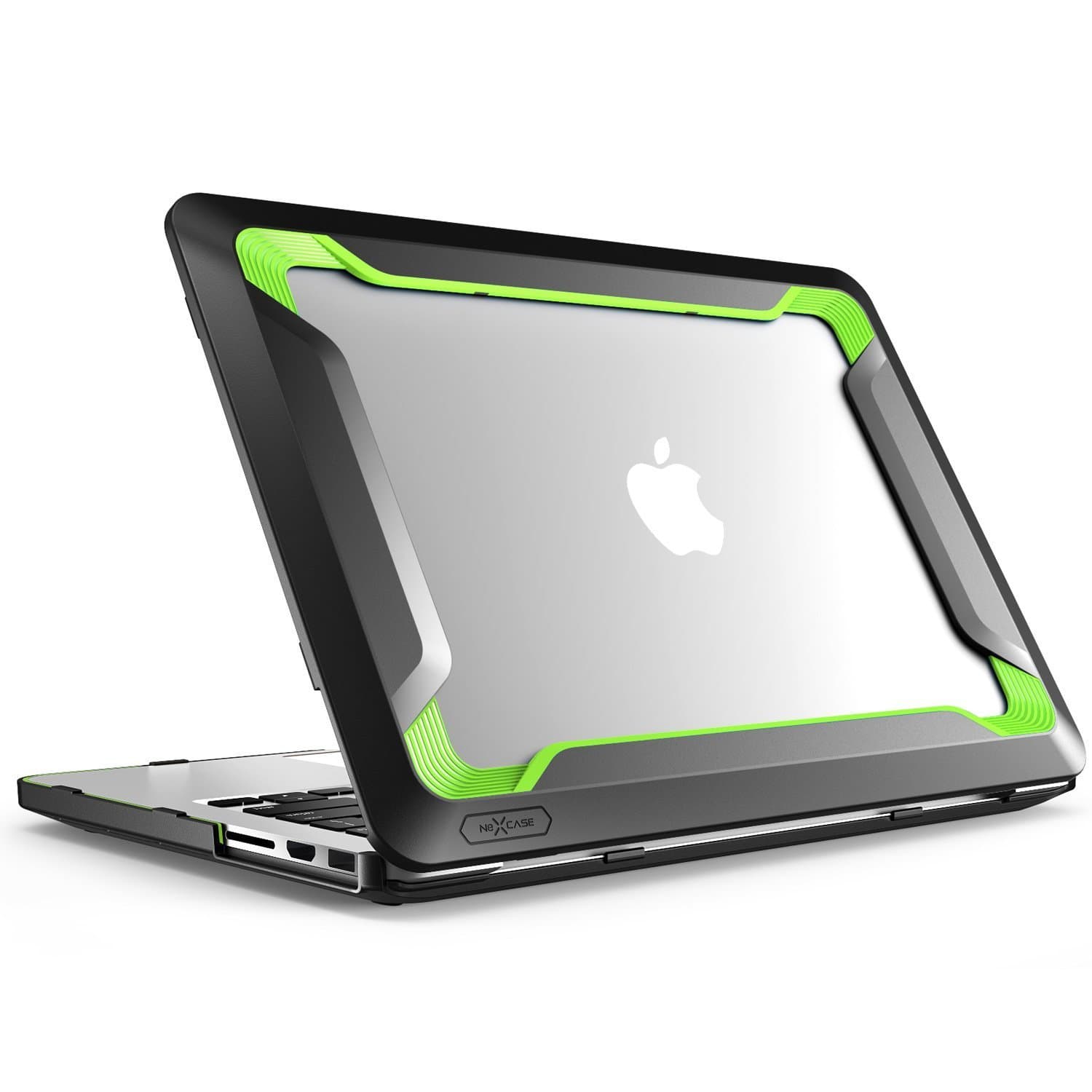Macbook Pro 13 Case, NexCase [Heavy Duty] Slim Rubberized [Snap on] [Dual Layer] Hard Case Cover with TPU Bumper Cover for Apple Macbook Pro 13-inch 13" A1502 , A1425 2015 Release (Green)
