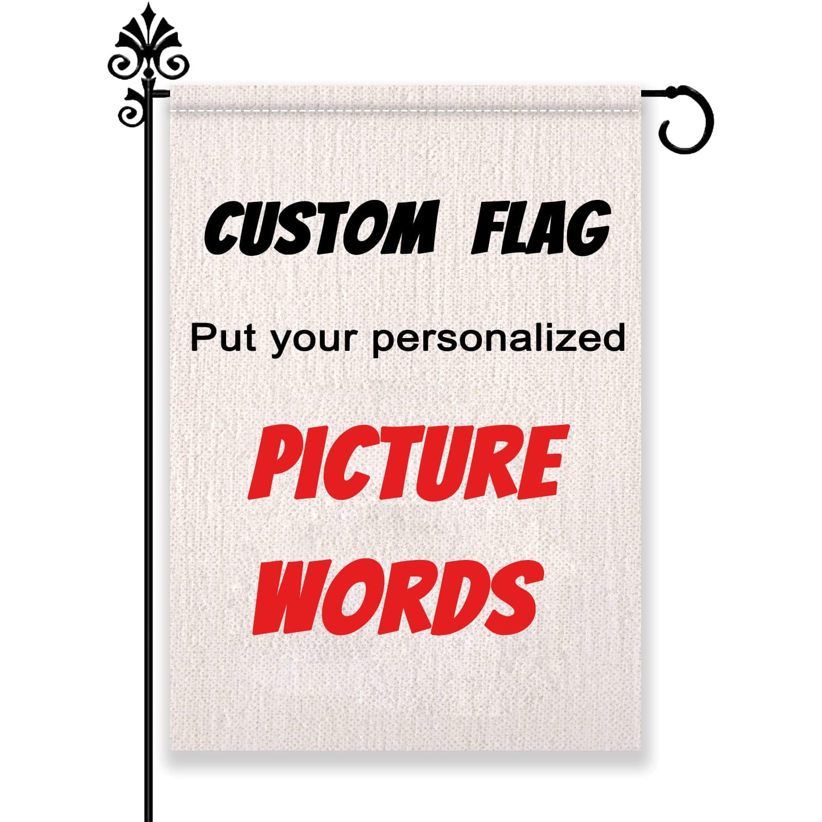 Personalised gardem Flags Decor,Double Sided Custom garden Flags,Design Your Own Picture/Text Yard Flag for Outside Lawn Patio Garden Home Decorating.