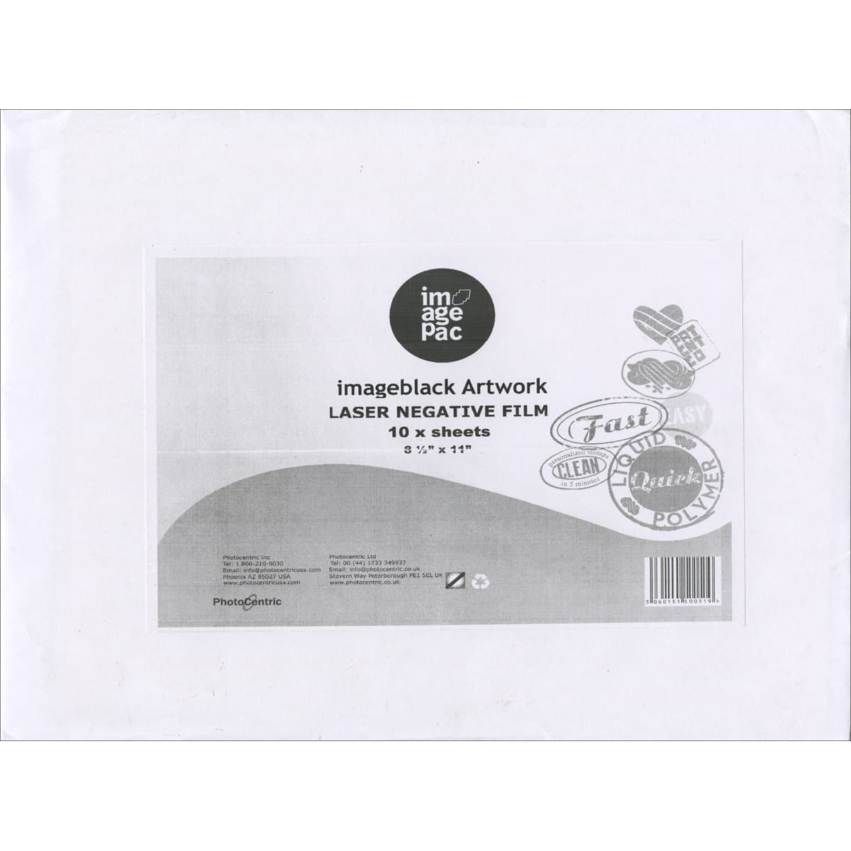 Imagepac Stampmaker Negative Film for Laser Printers (10 Pack), 8.5 x 11