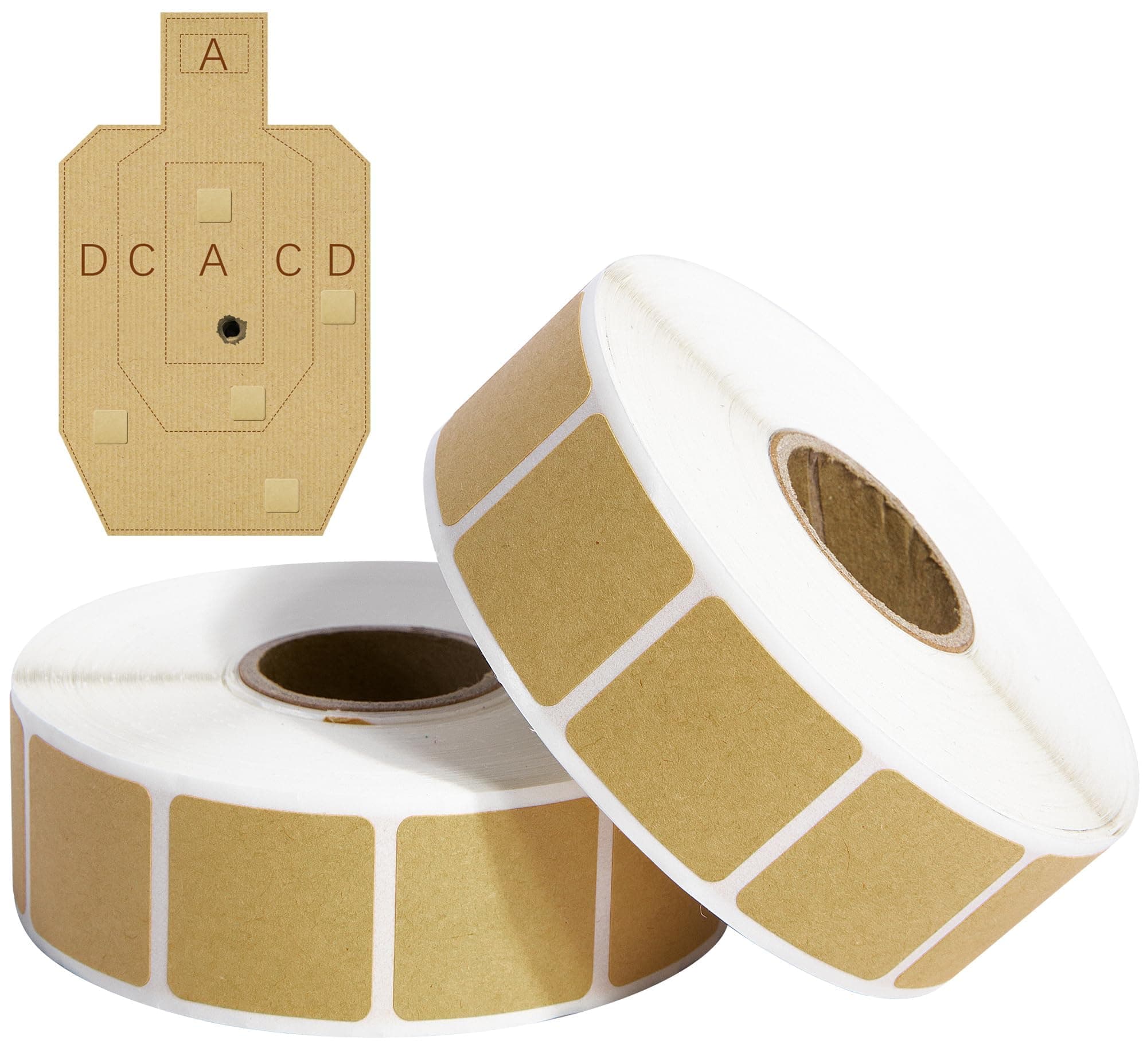 2000Pcs Square Target Pasters- Self-Adhesive Target Stickers-0.87" Shooting Labels for Pistol Shooting Range Targets (2)