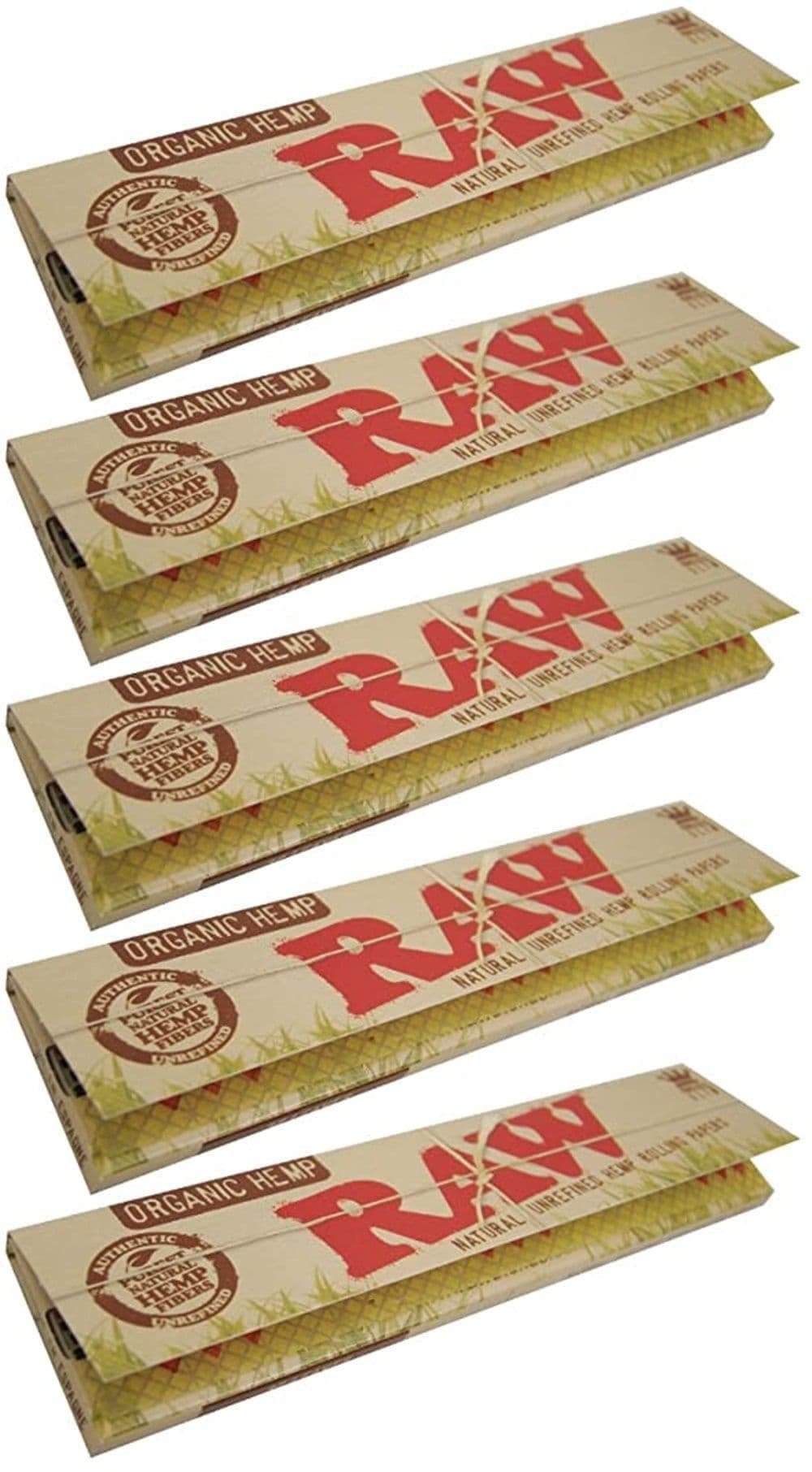 King Size Slim Organic Hemp Rolling Papers, 32 Count (Pack of 4)