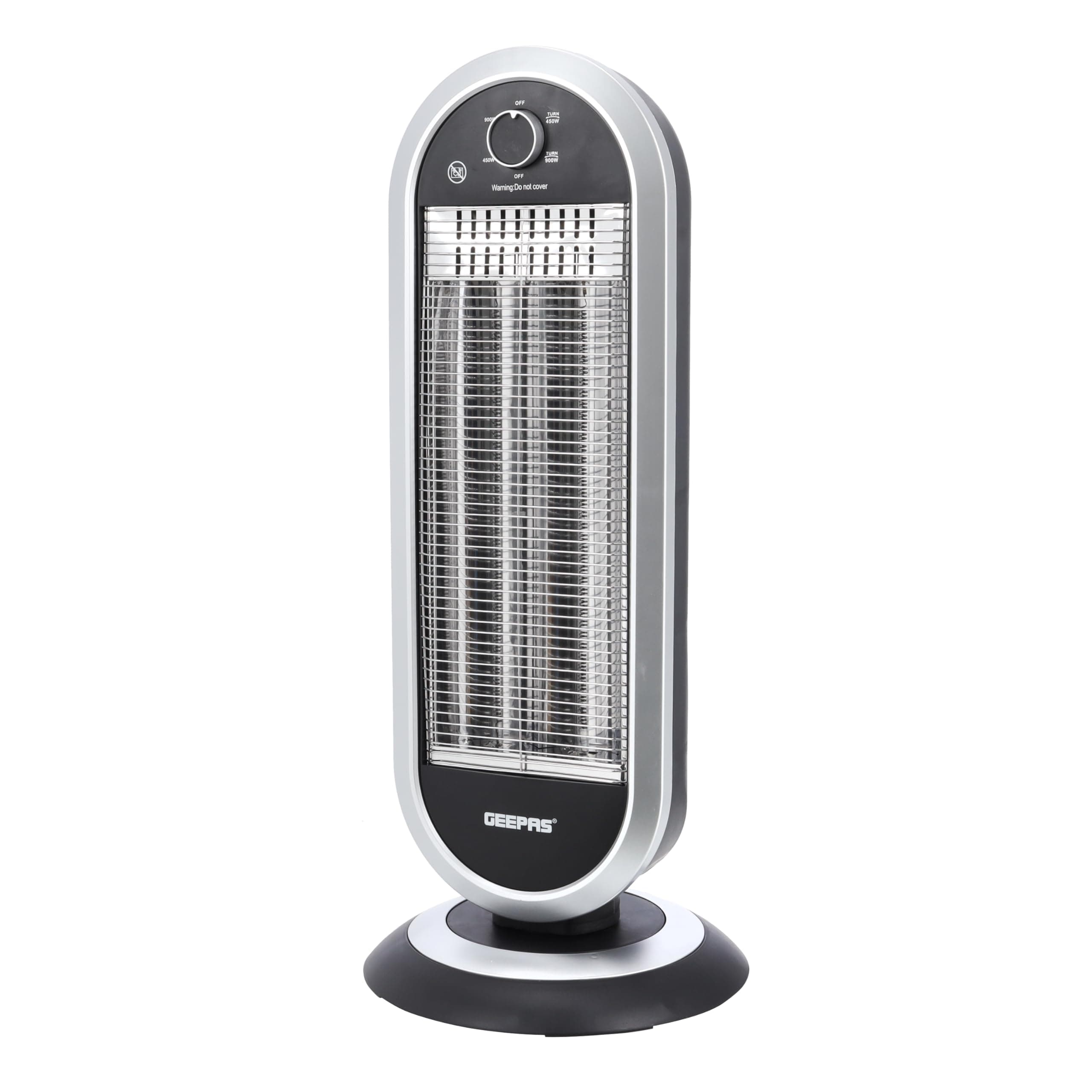 Geepas Carbon Heater, Wide Angle Oscillation Function, GCH28531 | Safety Tip Over Switch | Instant Heating Heater with 2 Heat Setting | Cool Touch Housing | Carry Handle