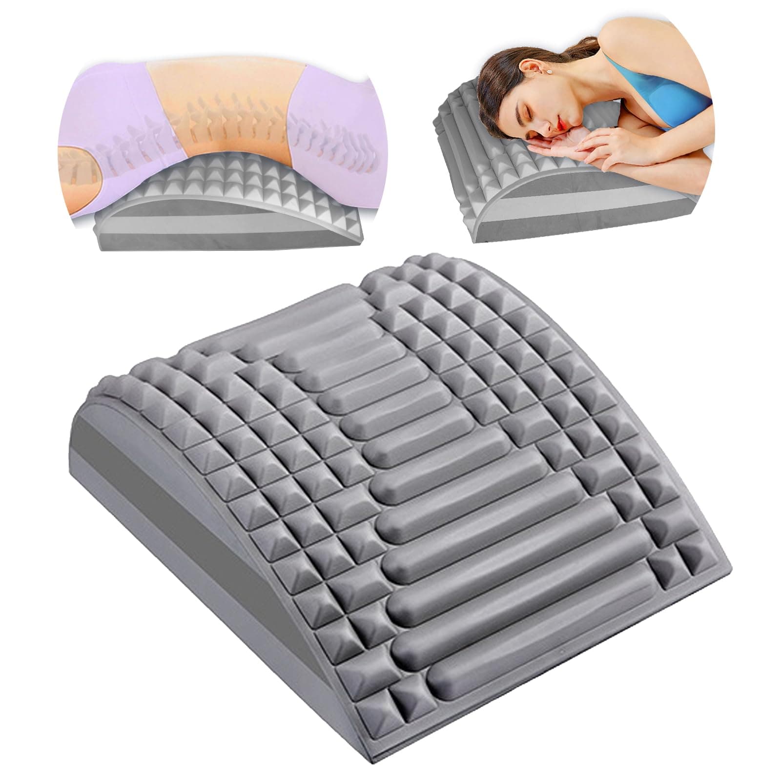 Back Stretcher,Refresh Back Stretcher, Neck and Back Stretcher for Lower Back Pain Relief,Herniated Disc, Sciatica, Scoliosis, As Gift for Girlfriend, Suitable for Various Places - Home, Gym