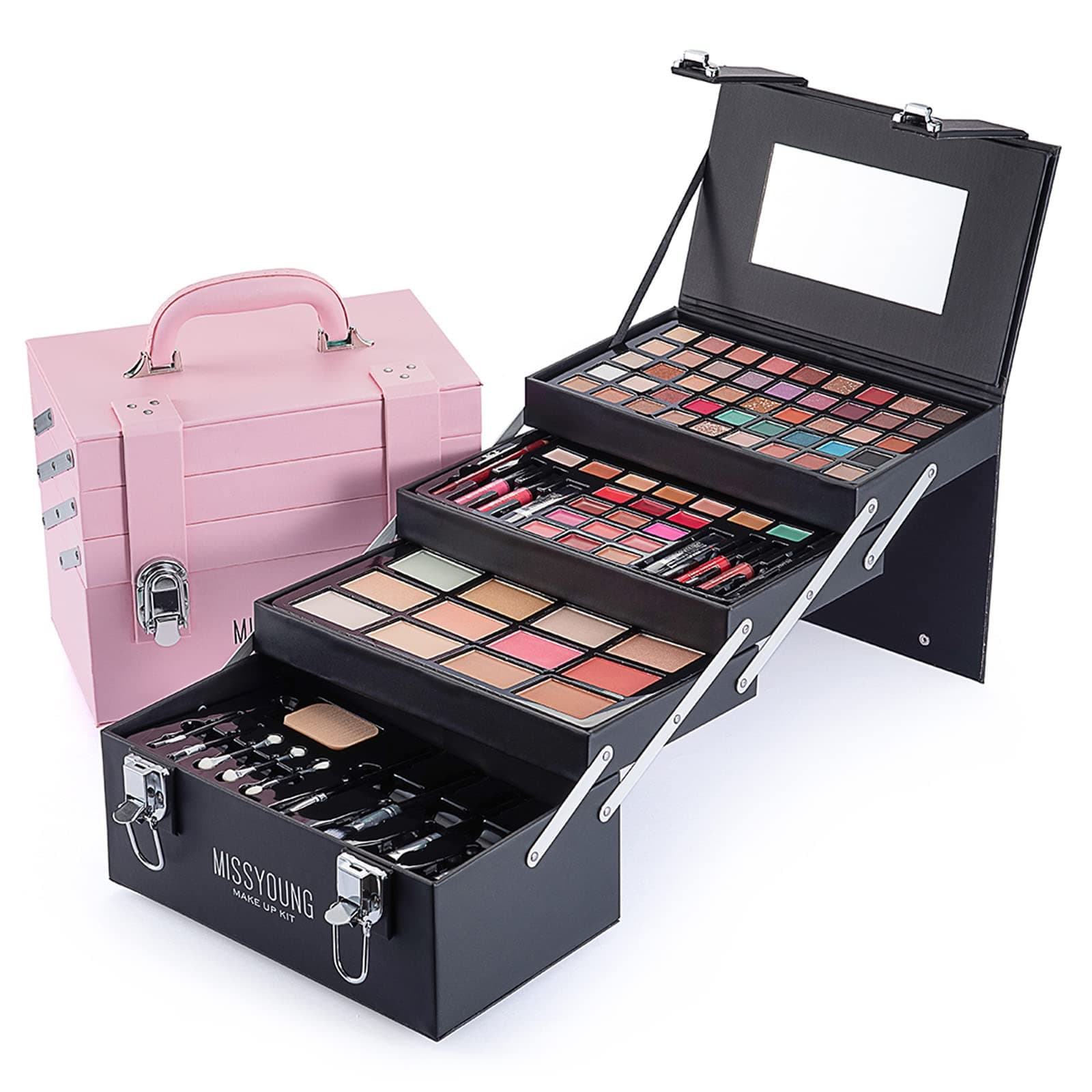 VolksRose All In One Makeup Kit Multi-Purpose Combination Makeup Surprise Gift Set Beauty Full Makeup Essential Starter Kit, Compact and Lightweight Design for Girls Women and Make Up Beginners