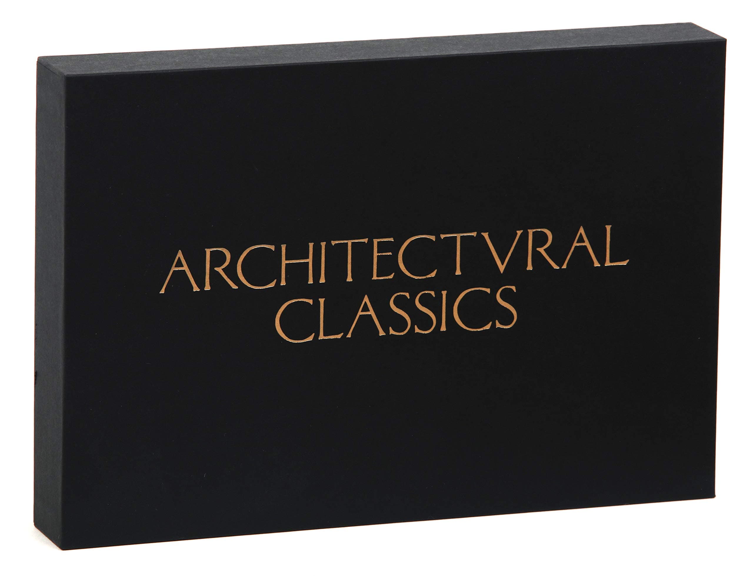 Architectural Classics Notecards: 20 Prints and Envelopes (20 different cards on luxe paper, 9 x 6", gold foil stamped box, great for all occasions)