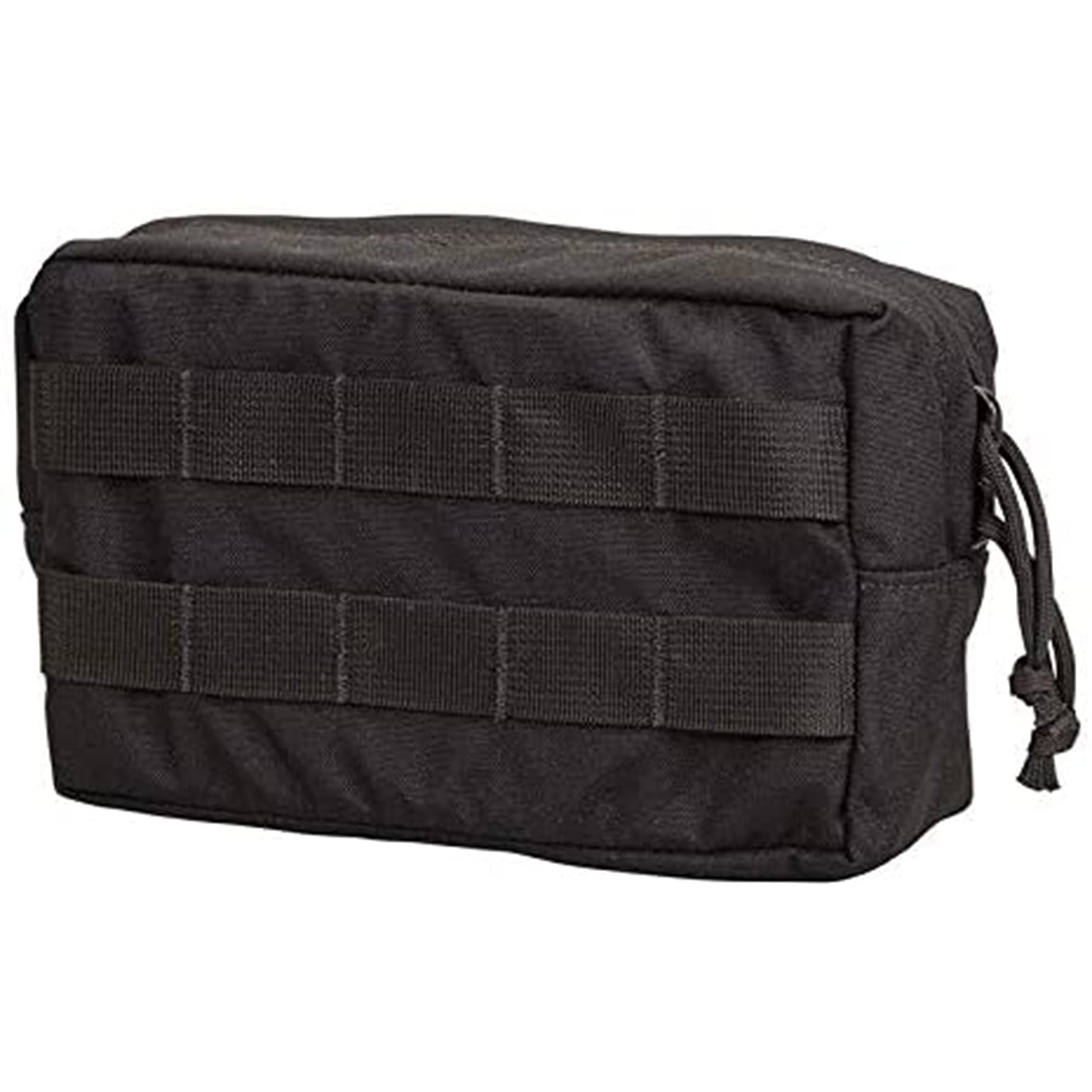 Chase Tactical General Purpose Small Utility Pouch – Horizontal, Lightweight, Fully Adjustable – Attaches with Upright MOLLE – for Military, Law Enforcement, Medical, Combat Training – Unisex