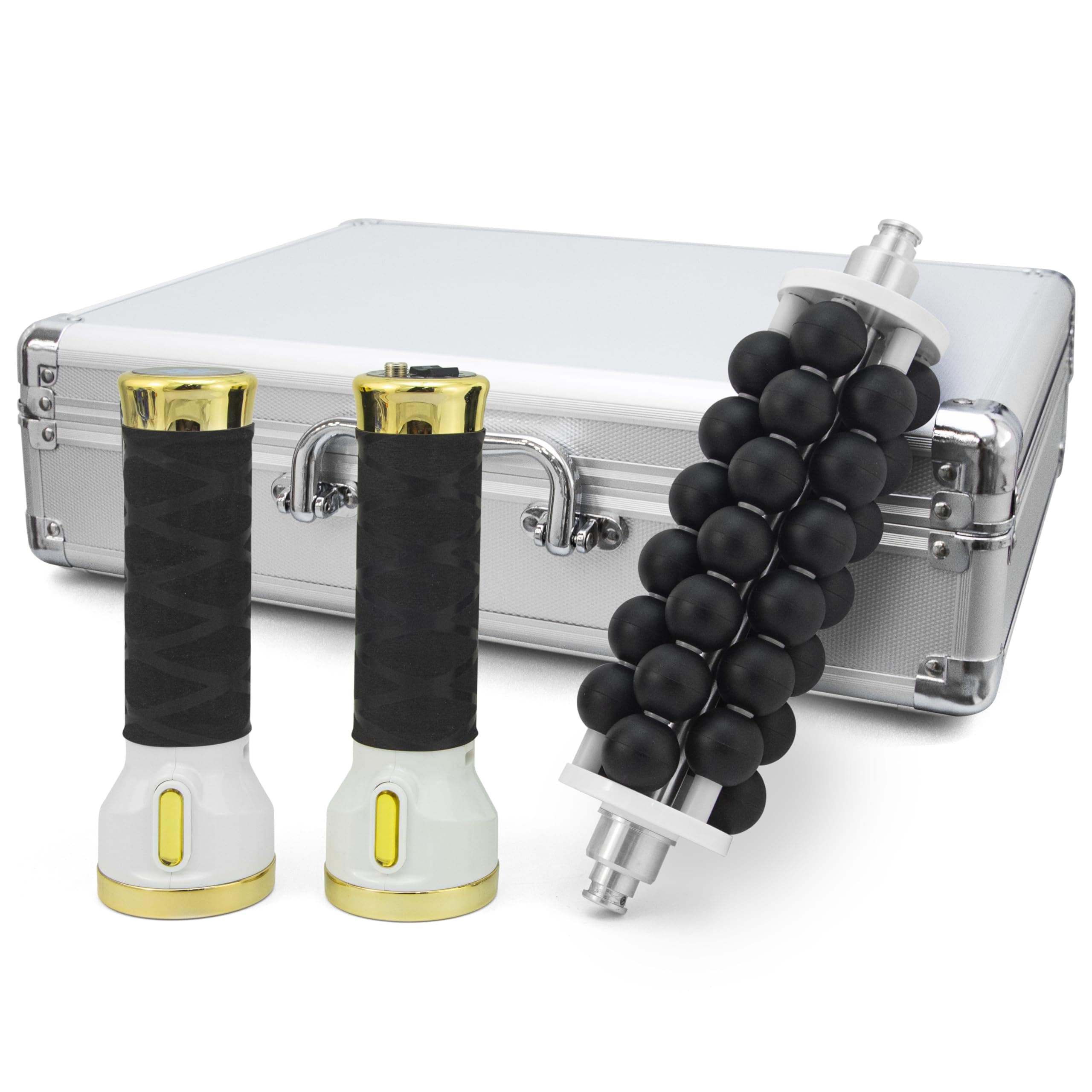 Body Massager Micro Vibration Rolling Machine Back Massagers for Pain Relief Neck Shoulder Massager for Dredge Body Meridians Muscle Relief ETCRO01 (Gold)